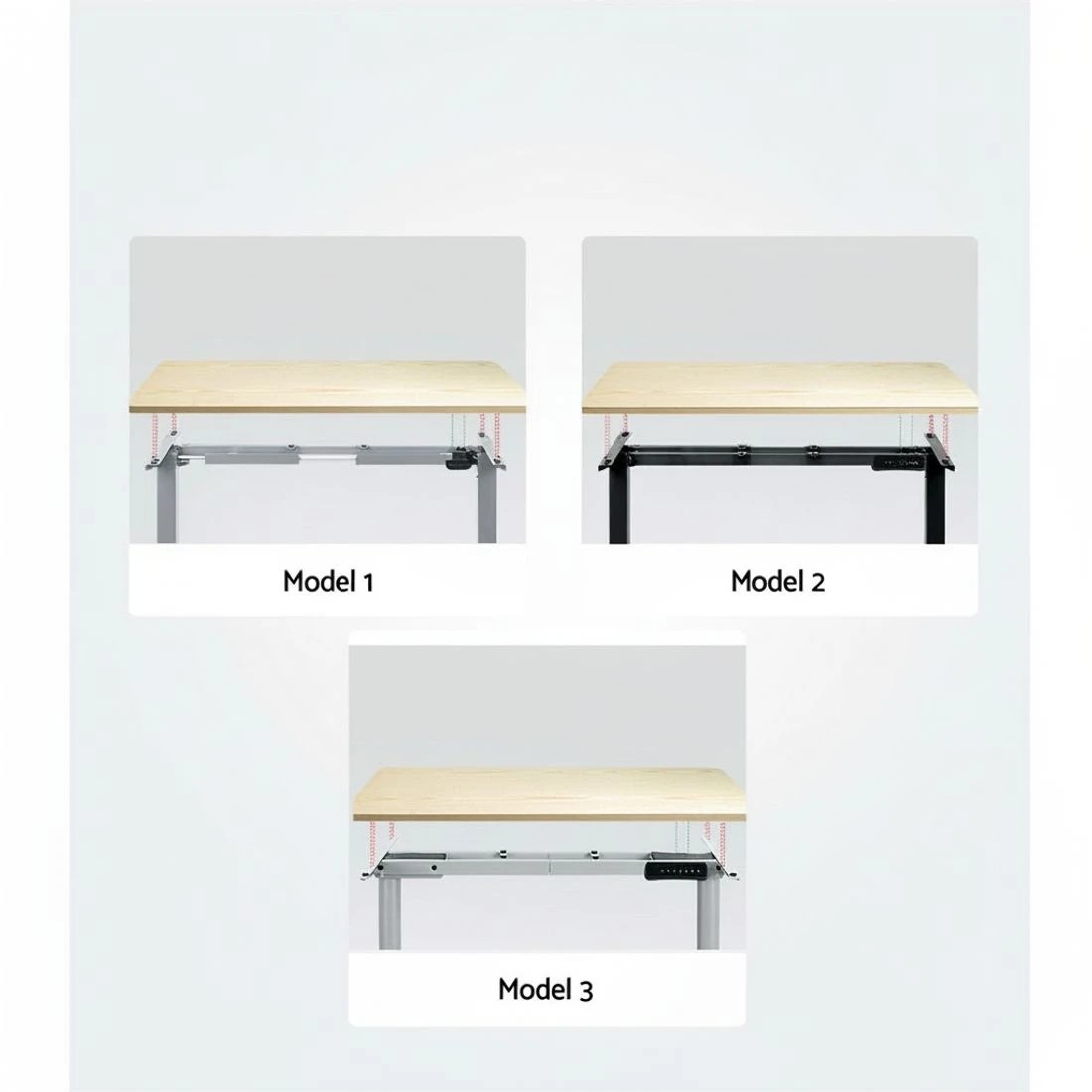 5 Artiss Standing Desk Top  Oak 140CM - Brown, 5 of 5