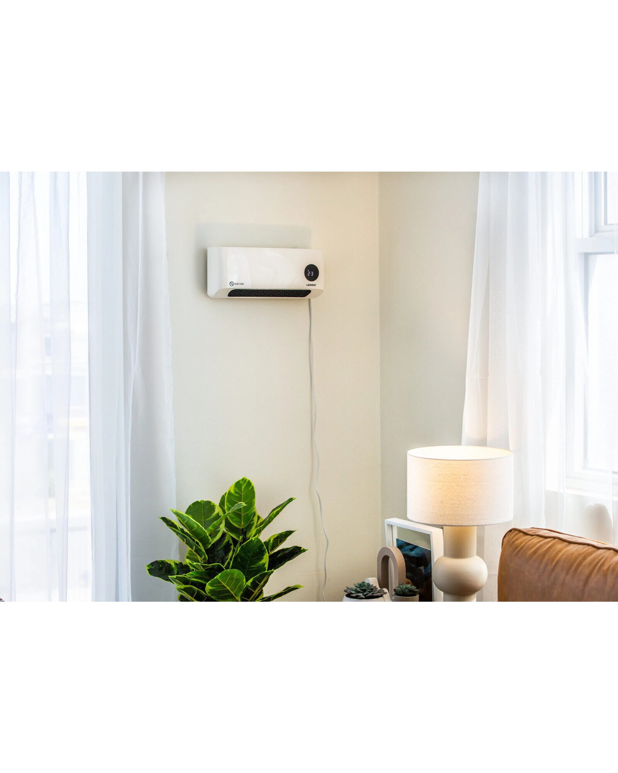 2 Lenoxx Wall-Mounted Heater & Fan with Remote Control, 2 of 6