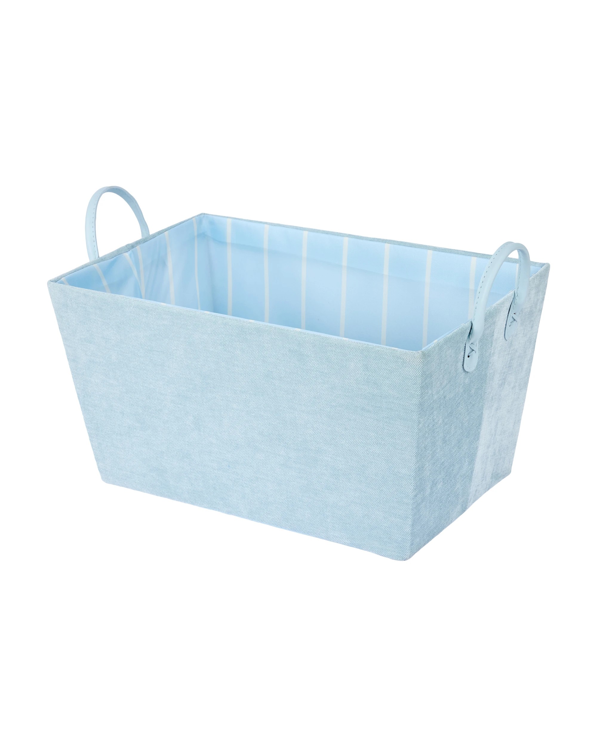 1 Tapered Chenille Basket - Blue, 1 of 5