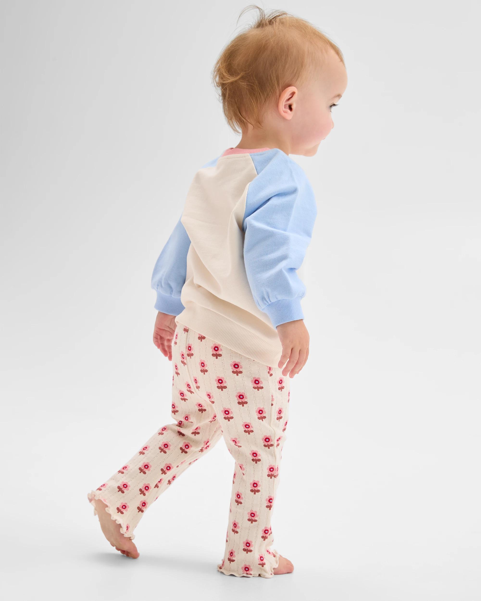 3 Target Baby Organic Cotton Jumper & Flare Pants 2 Piece Set DAISY GARDEN, 3 of 6