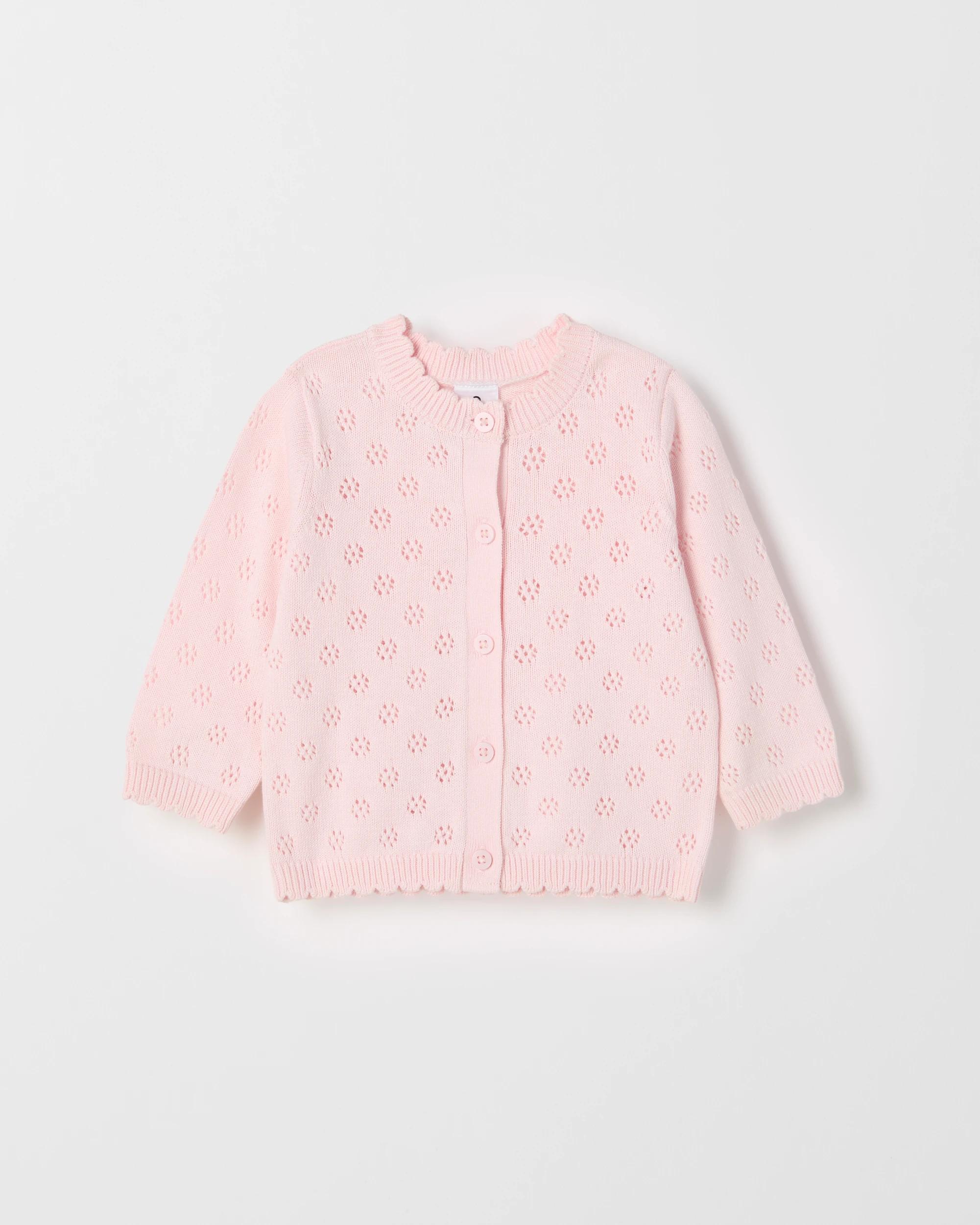 5 Target Baby Organic Cotton Pointelle Cardigan BALLET SLIPPER, 5 of 6