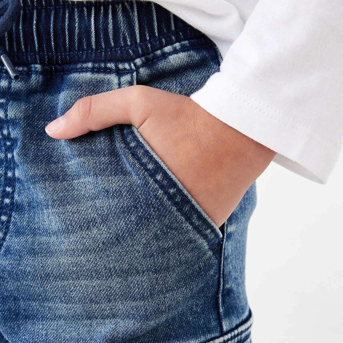 4 Denim Cargo Pants DARK WASH, 4 of 9