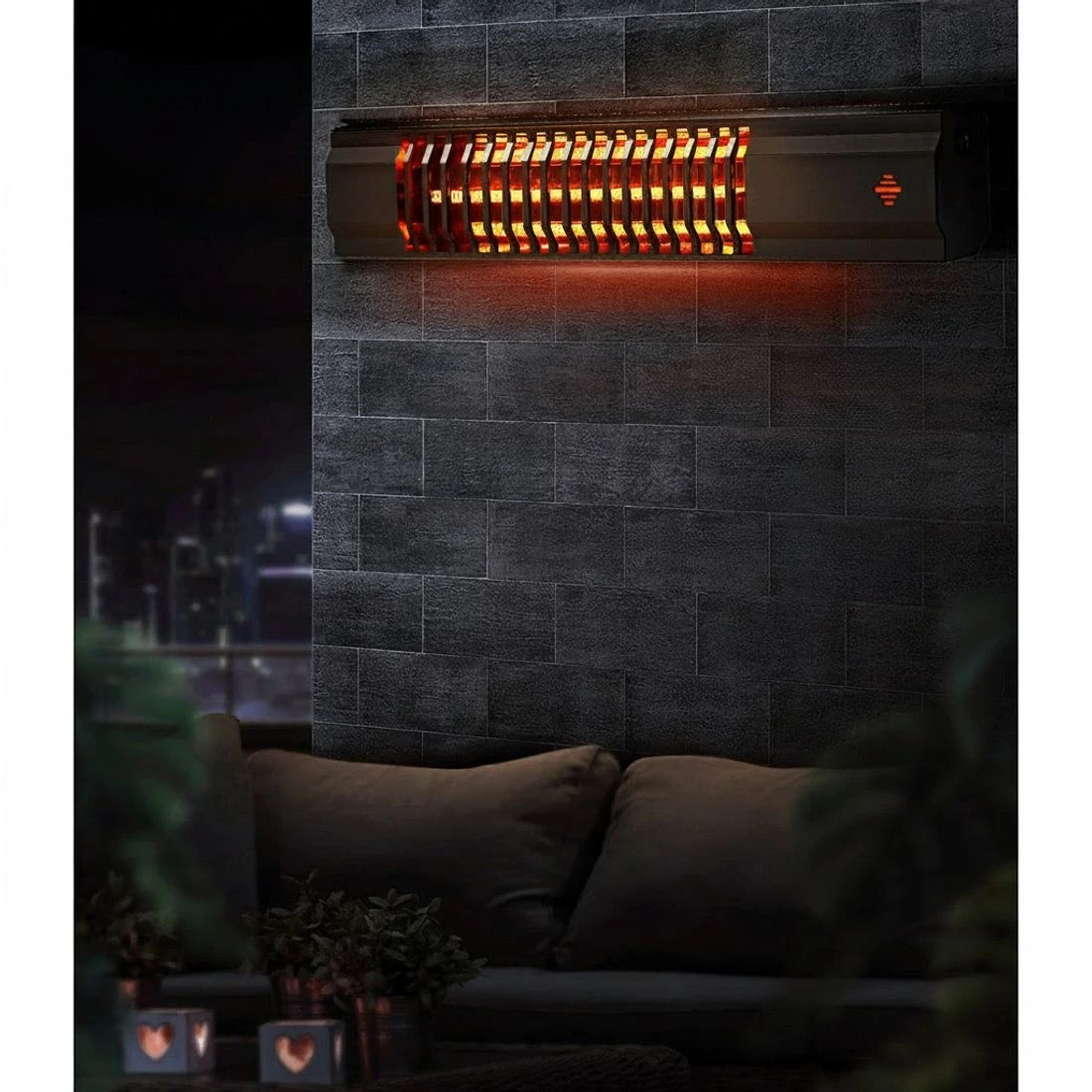4 Devanti Electric Strip Heater Radiant Heaters - Black, 4 of 6