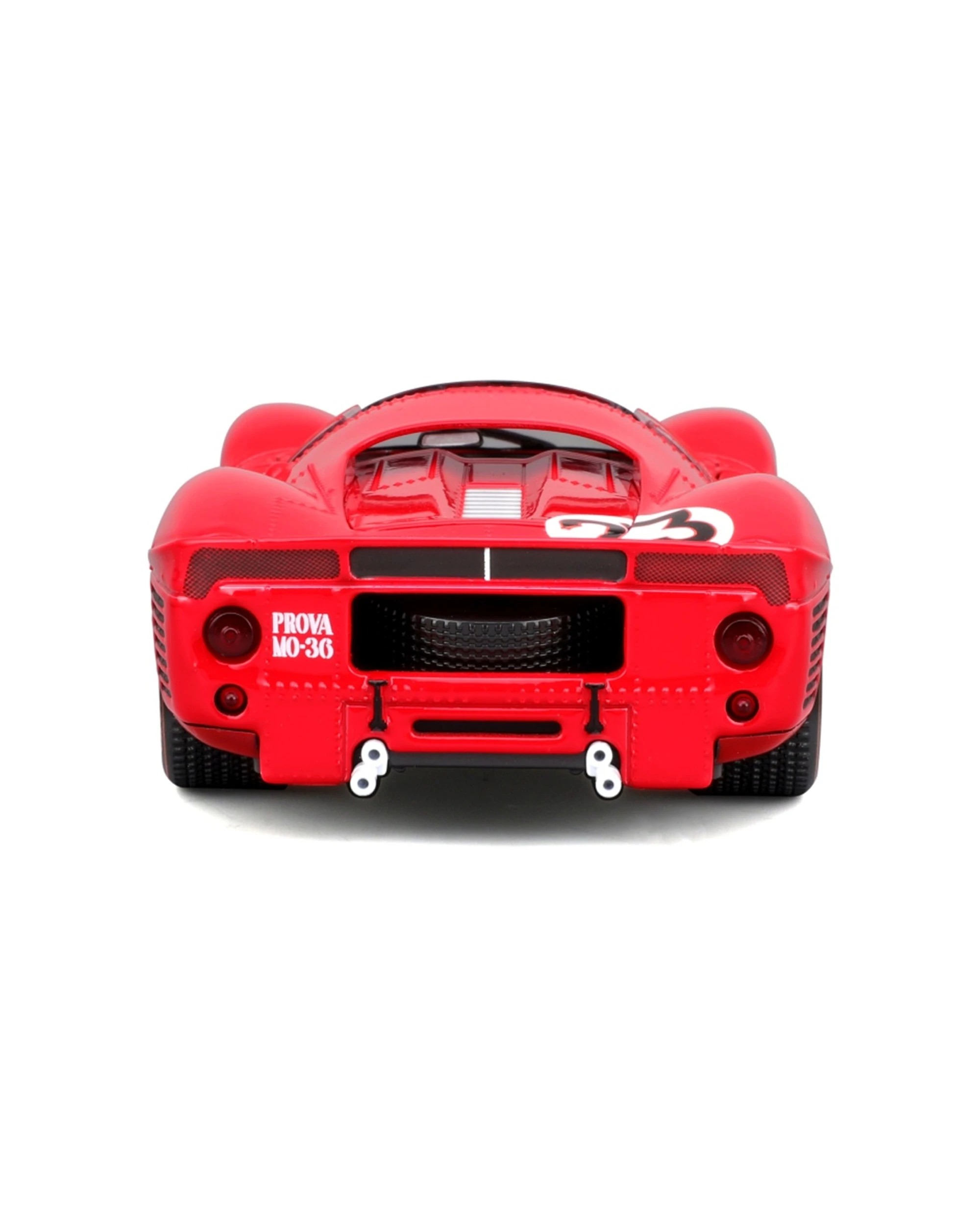 3 Bburago Model Kit 1967 Ferrari 330 P4 Daytona Classic Car - Red, 3 of 7