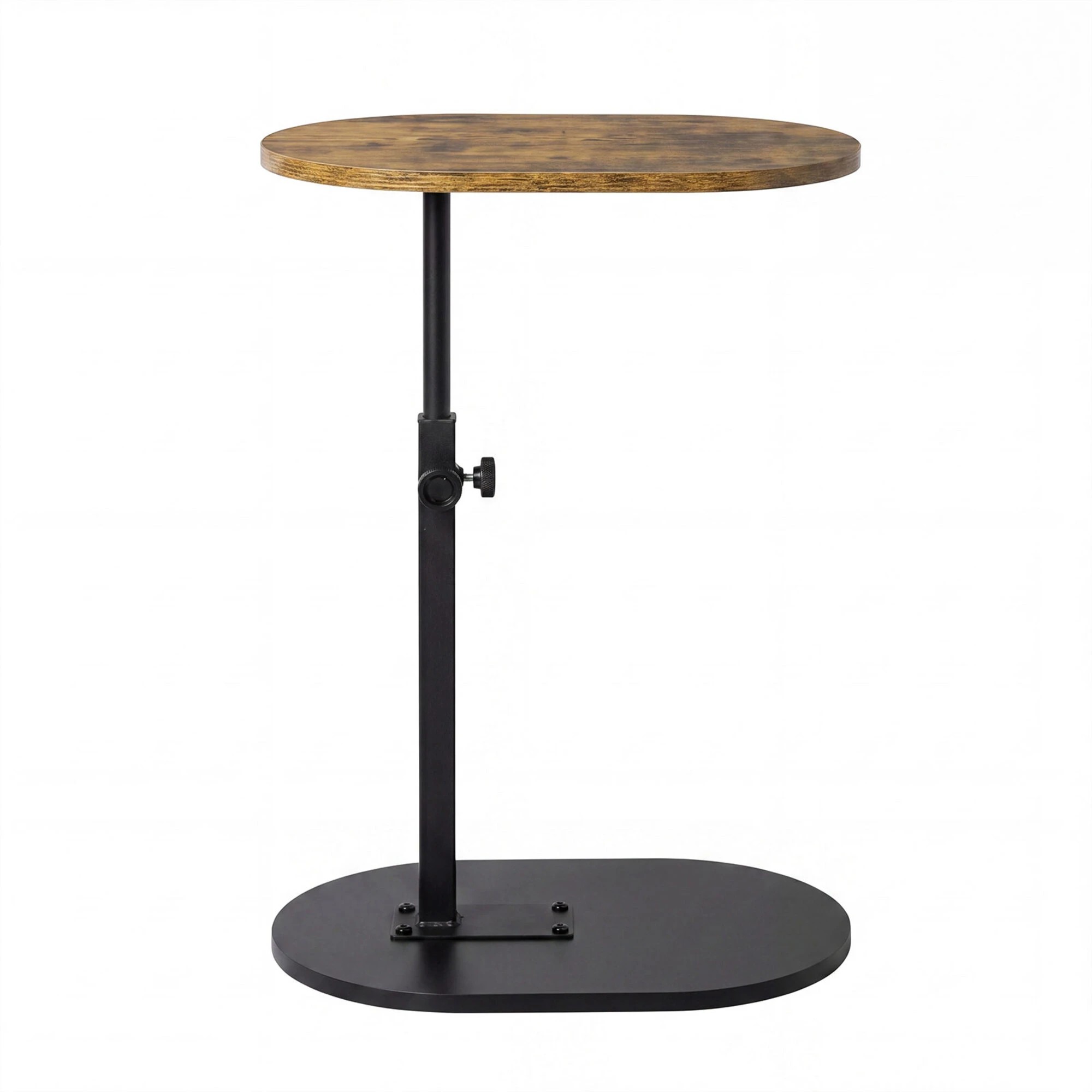 2 Levede C Shaped Side Table Adjustable Height 360° Rotating Laptop Sofa End Table, 2 of 8