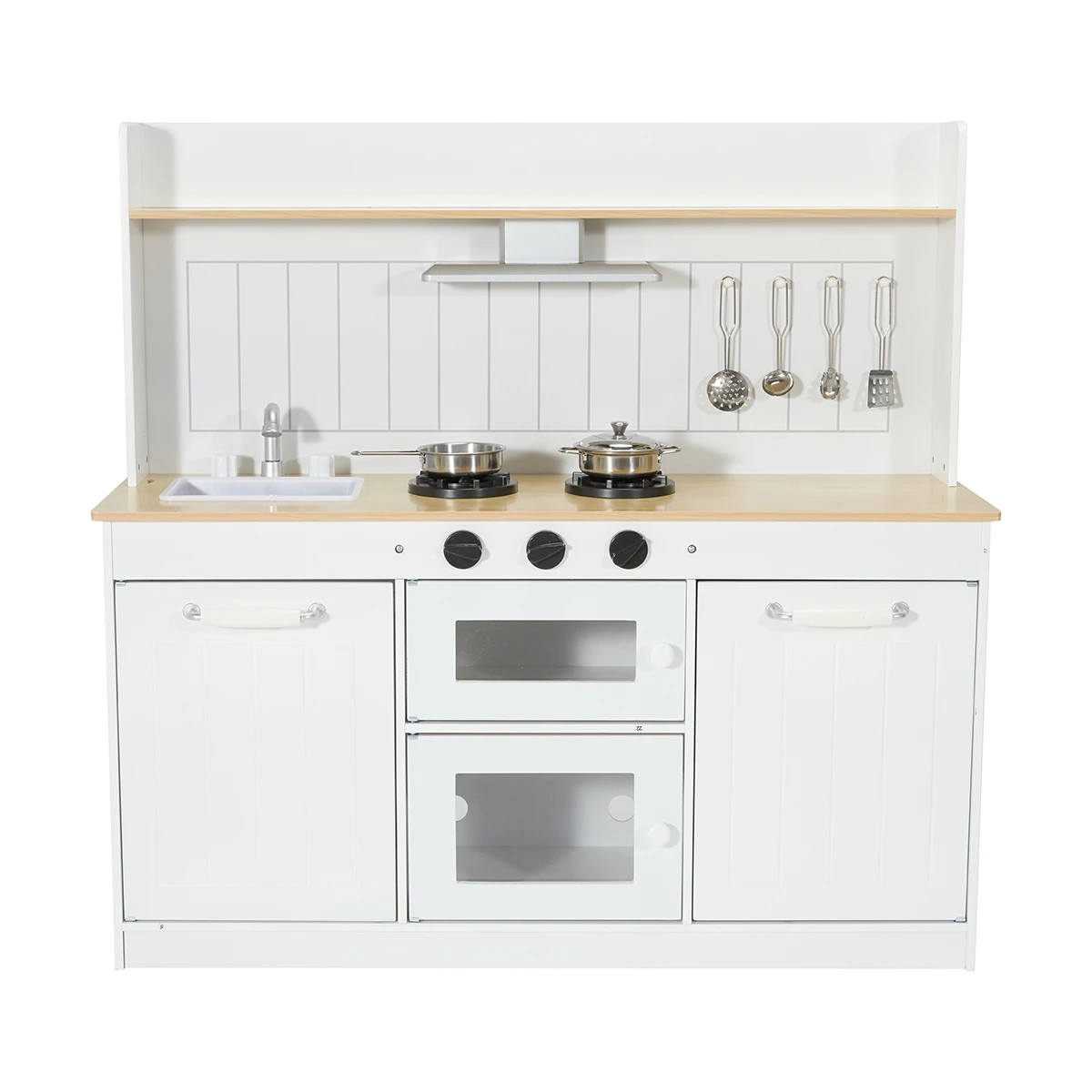 6 7 Piece Wooden Rustic Kitchen Playset, 6 of 10