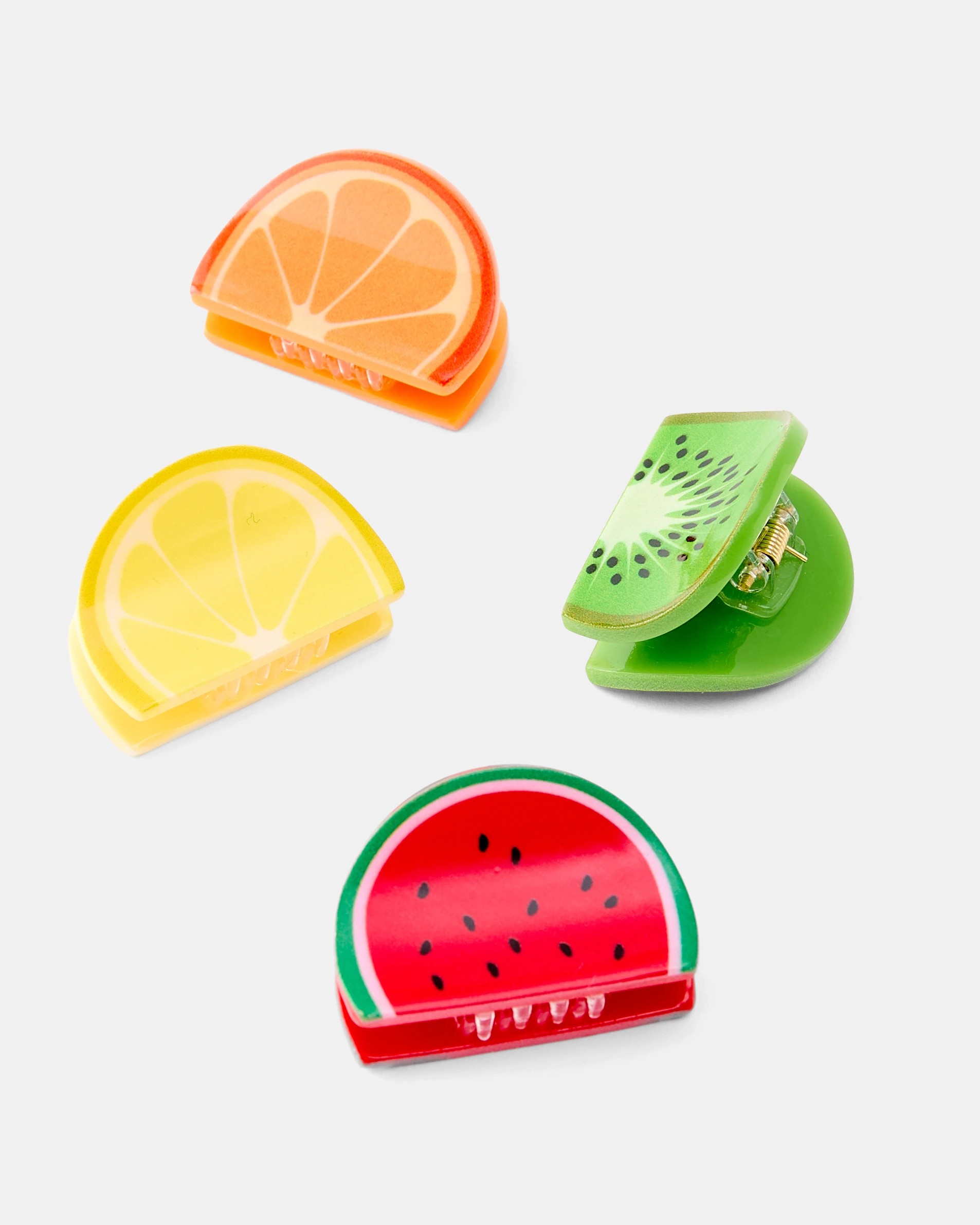 2 4 Pack Mini Fruit Slice Claw Hair Clips, 2 of 3