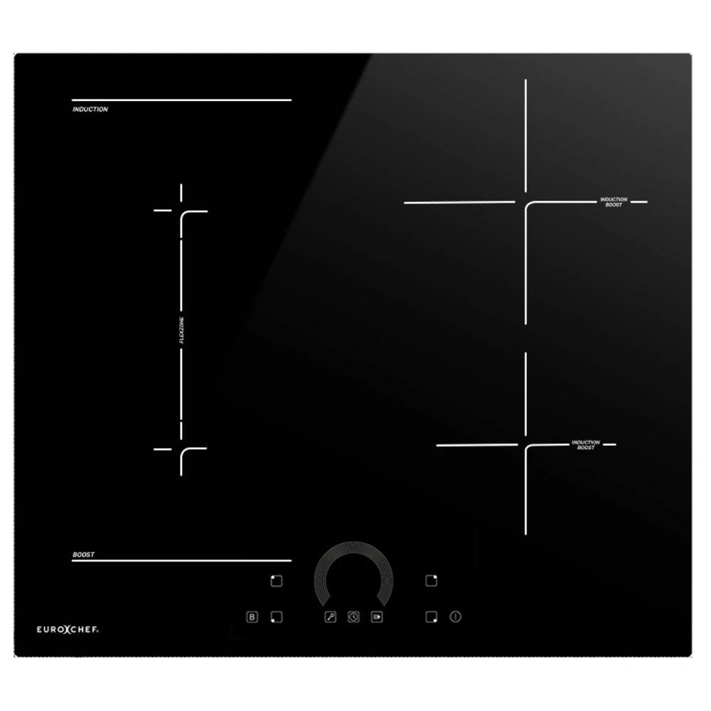 1 EuroChef 7200W 4 Zone Induction Cooktop - Black, 1 of 1
