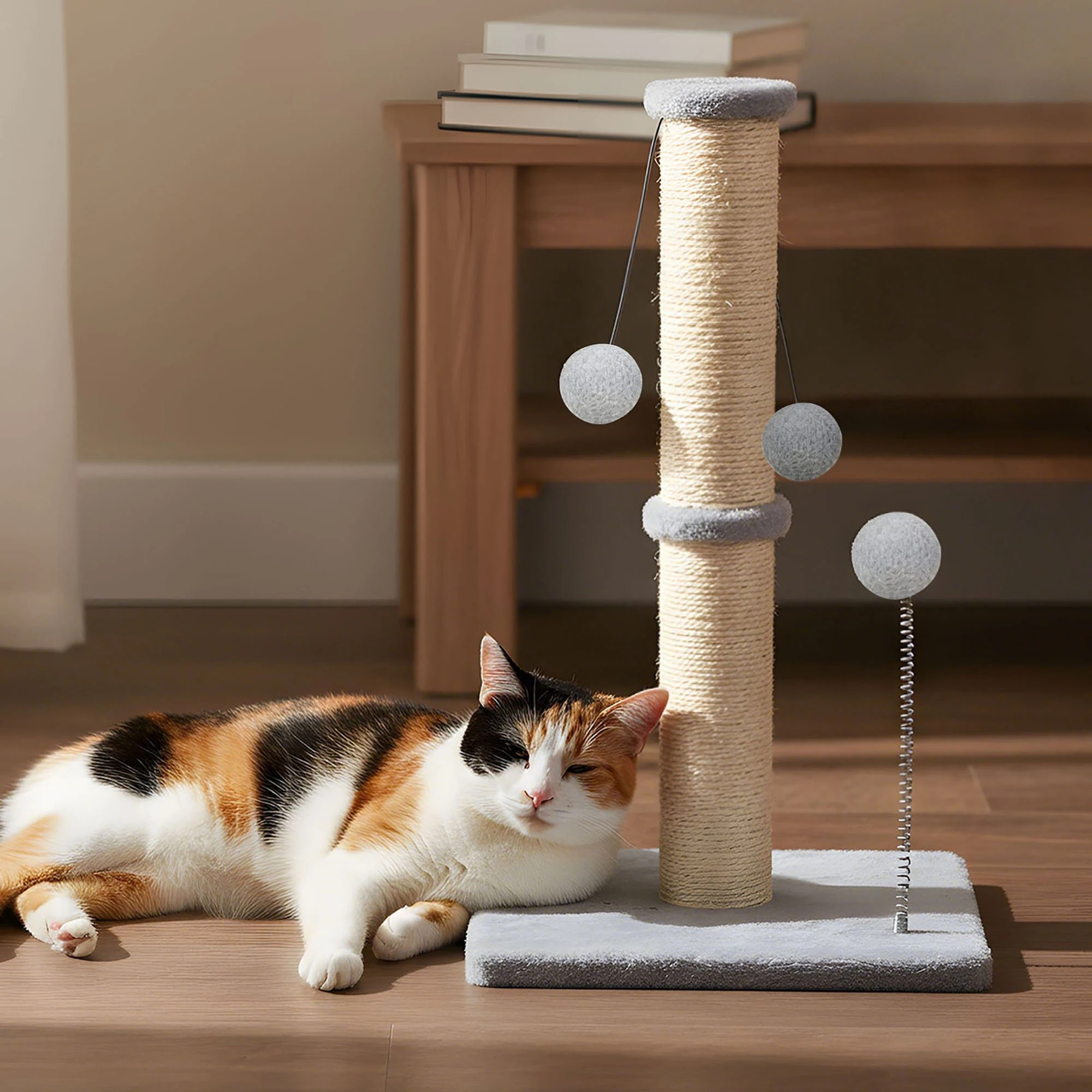 7 Pawz Cat Scratching Post  51cm - White, 7 of 9