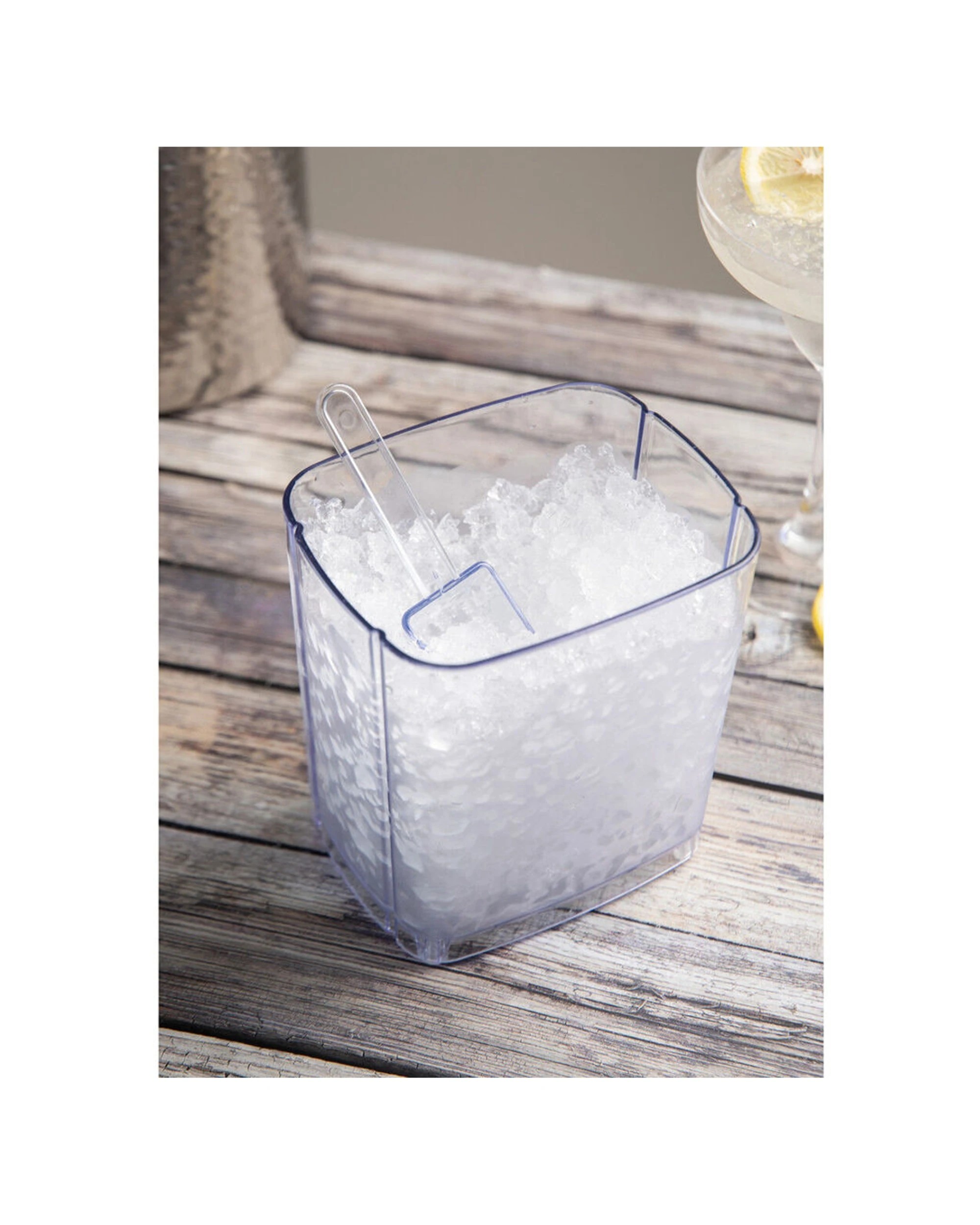 8 Barcraft 28cm Plastic Rotary Action Ice Crusher Shredding Machine - Silver, 8 of 8