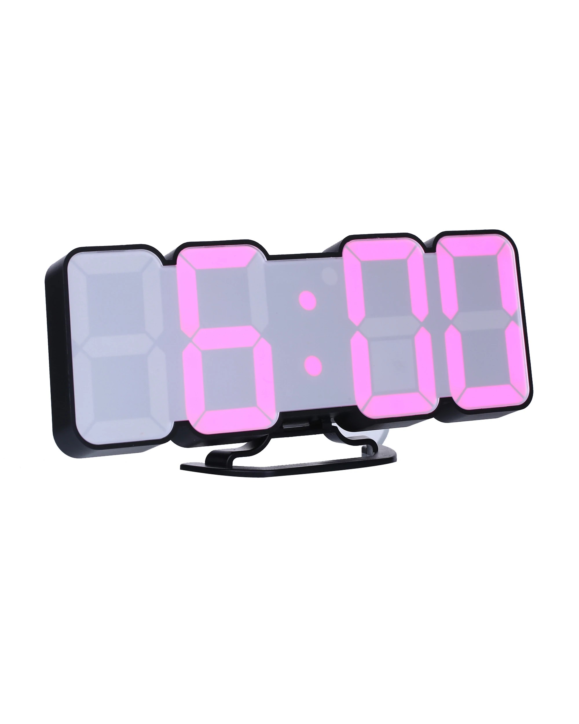 2 TODO LED Digital Alarm Clock 115 Colour Display USB Power Countdown Timer Remote - Black, 2 of 10