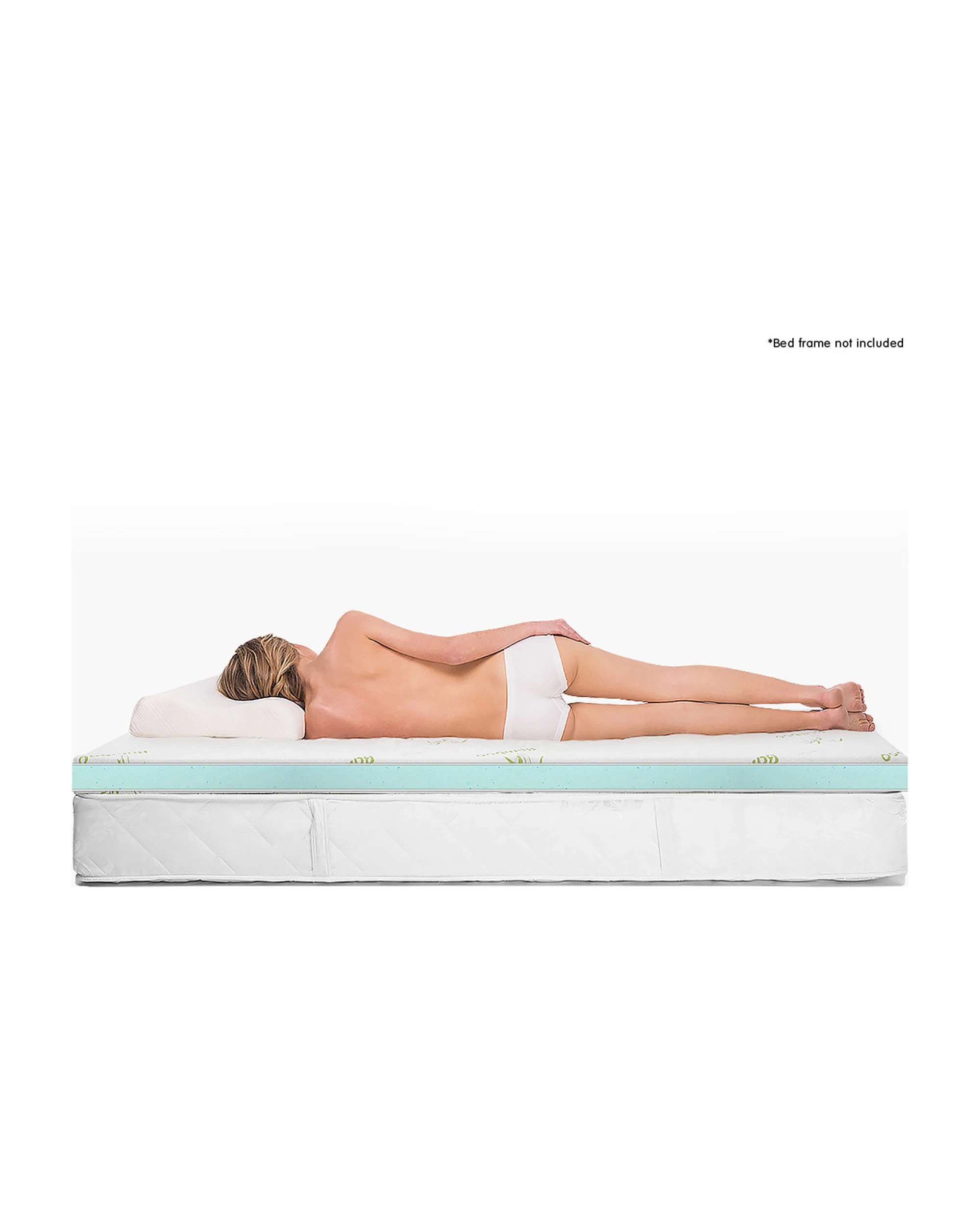 2 Laura Hill Cool Gel Memory Foam Mattress Topper - King, 2 of 9