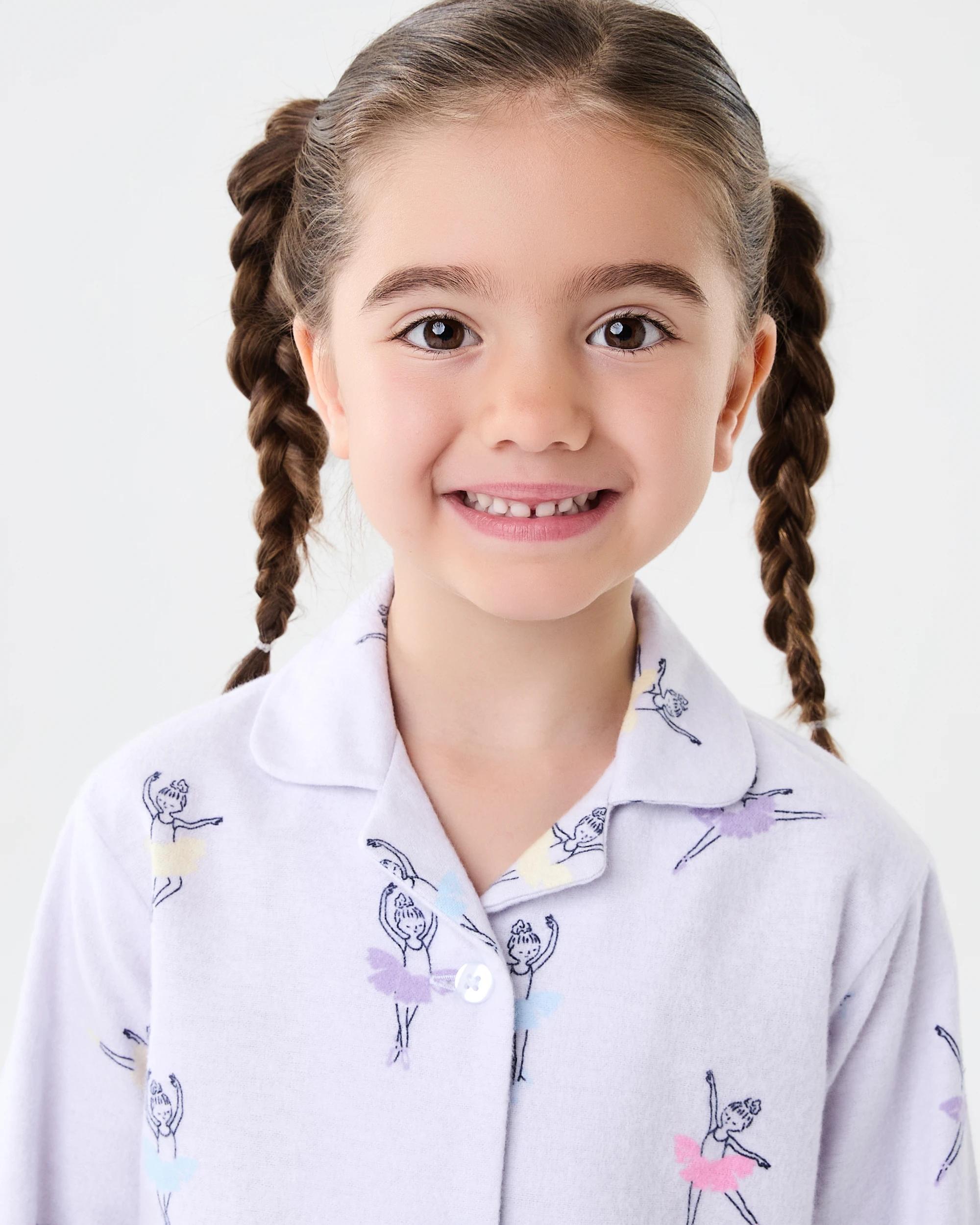 3 Flannel Pyjama Set Pur Ballet, 3 of 9