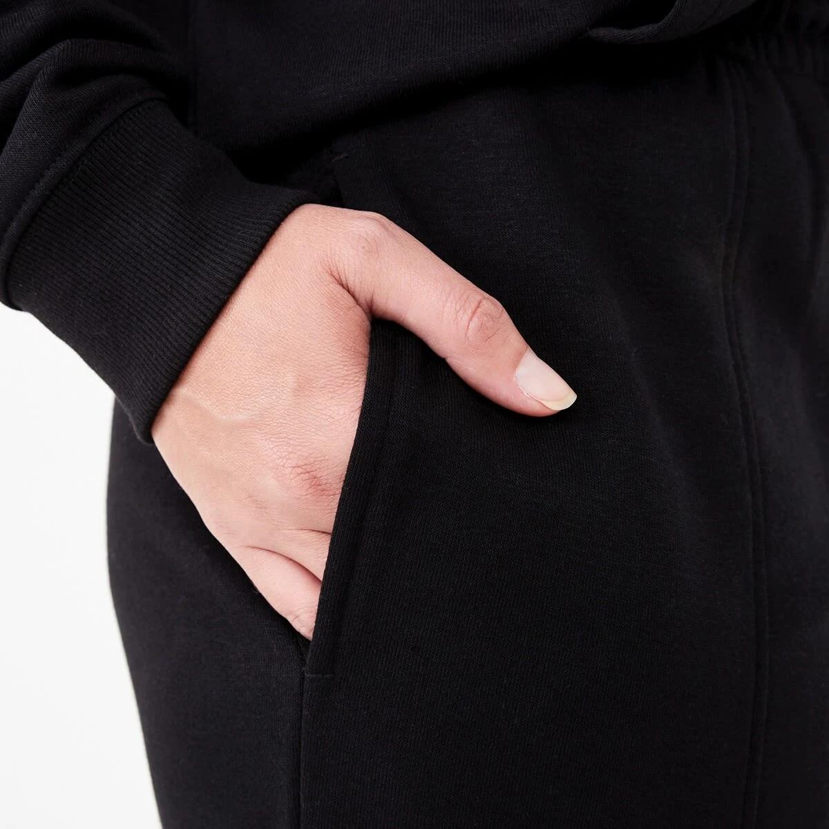 5 Active Womens Cuffed Trackpants BLACK, 5 of 5