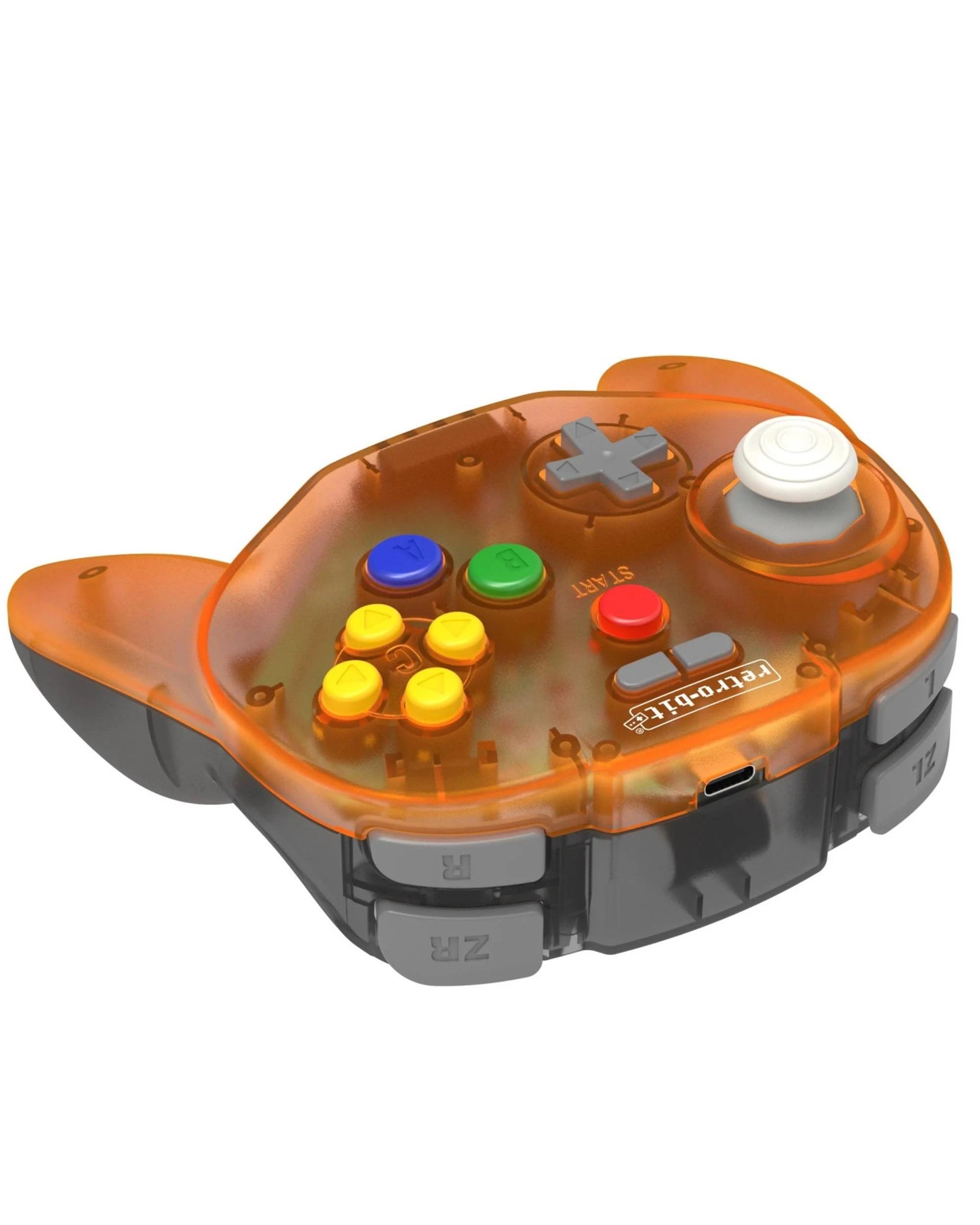 4 Retro-Bit Tribute64 N64 2.4GHz Wireless Controller - Orange Hawk - Orange, 4 of 9