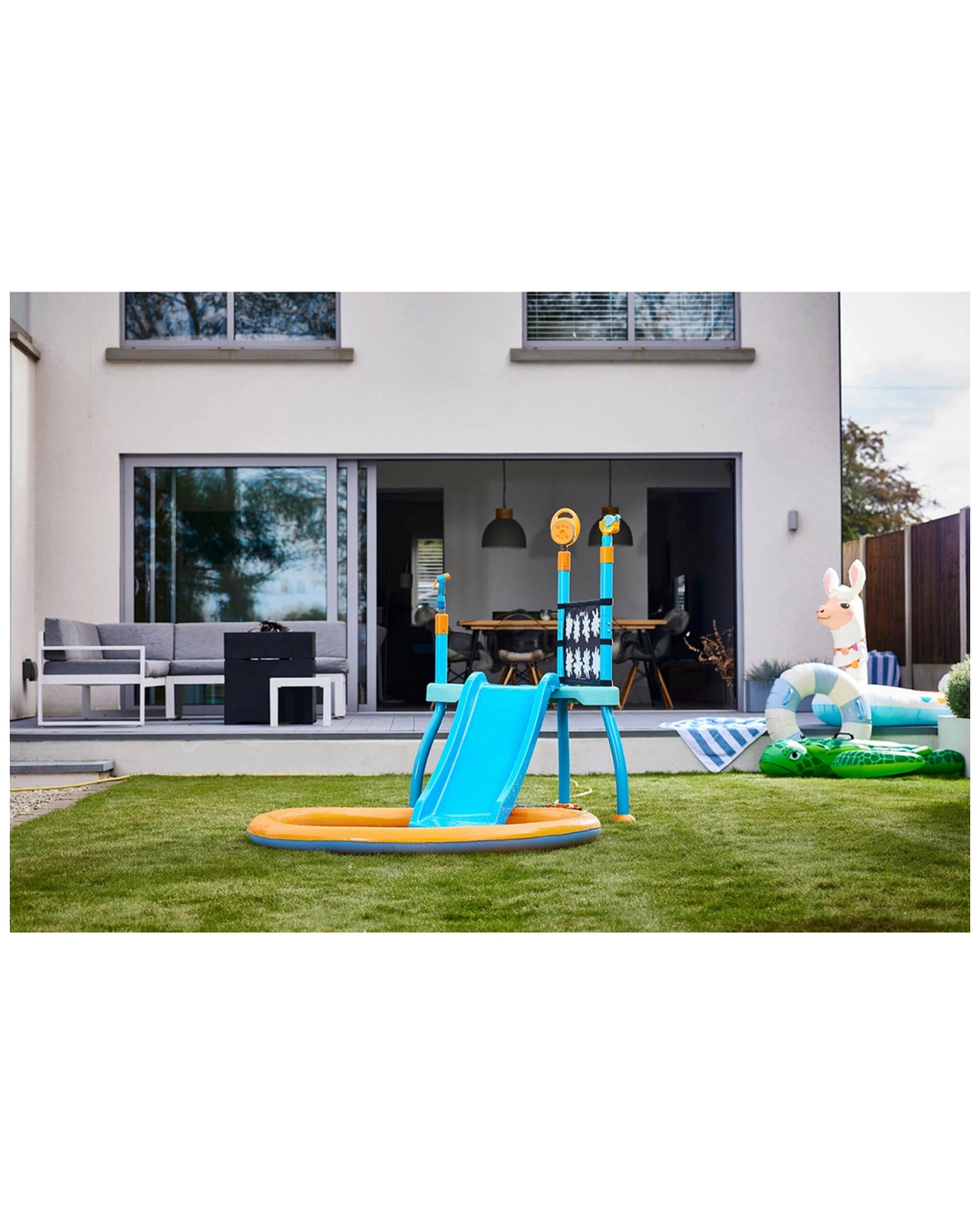 1 Plum Play Au Water Park Splash Station 4ft Slide And Splash Pad For Kids - Blue, 1 of 9