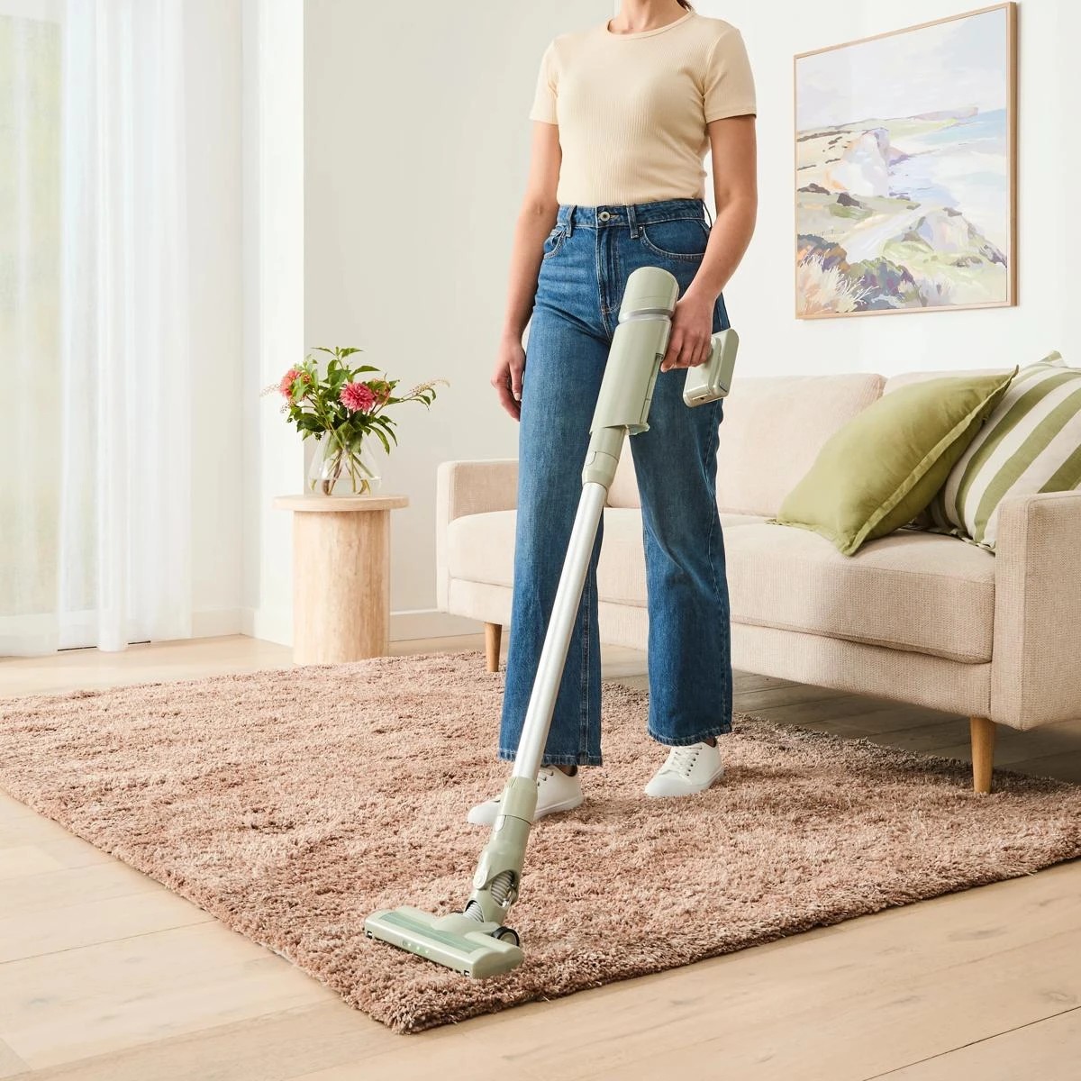 1 2-in-1 Cordless Stick Vacuum Cleaner - Green, 1 of 9