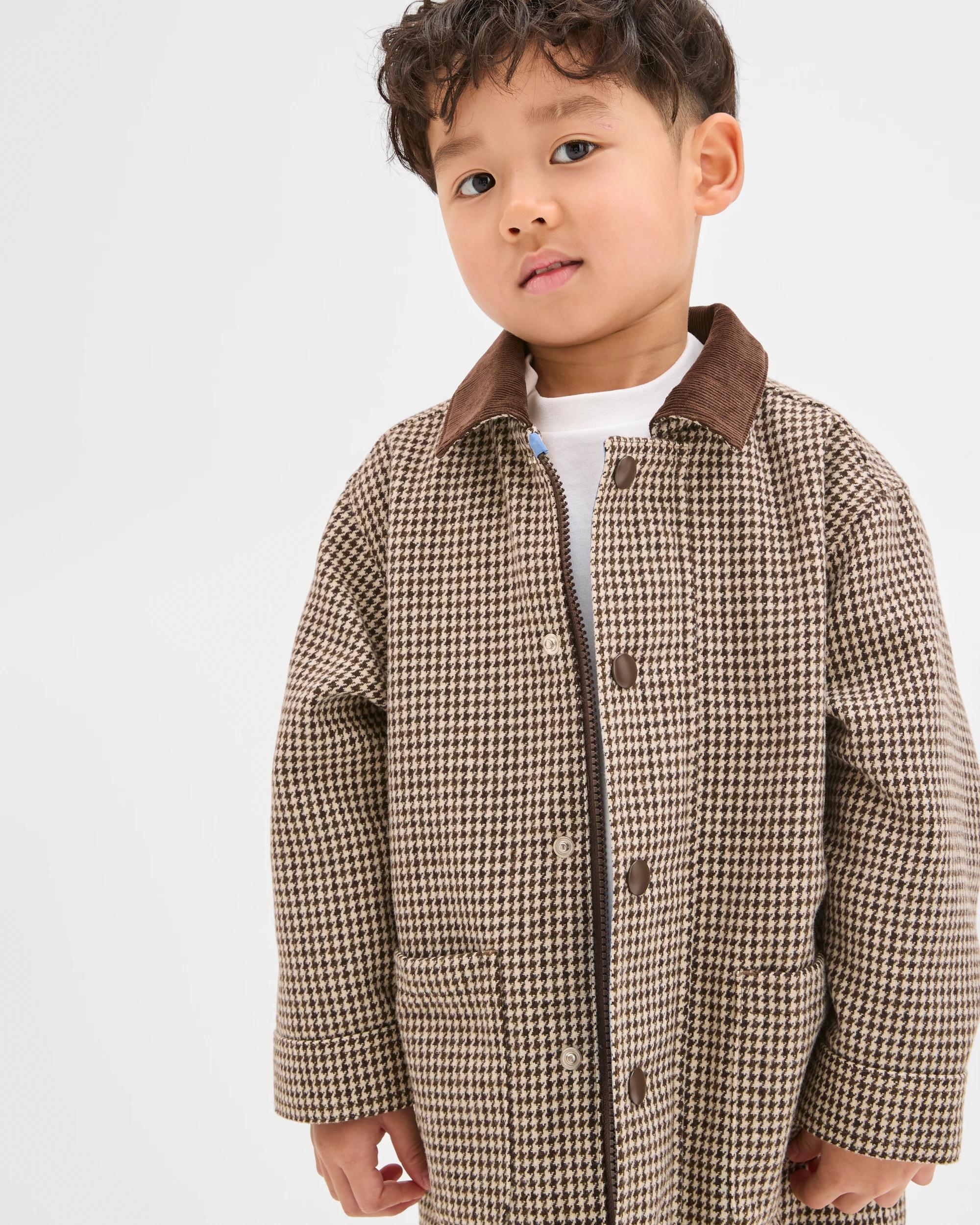 3 Target Kids Houndstooth Barn Jacket BEIGE, 3 of 8