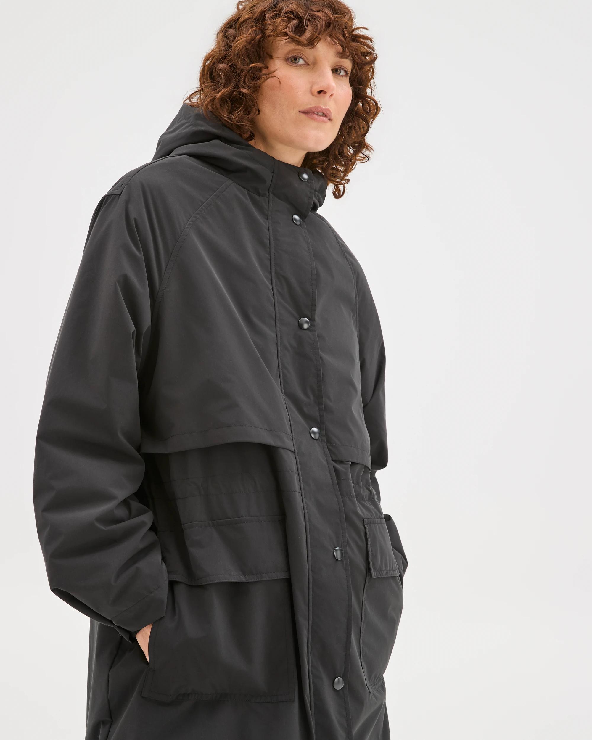 2 Target Active Active Padded Trench Longline Jacket BLACK, 2 of 9