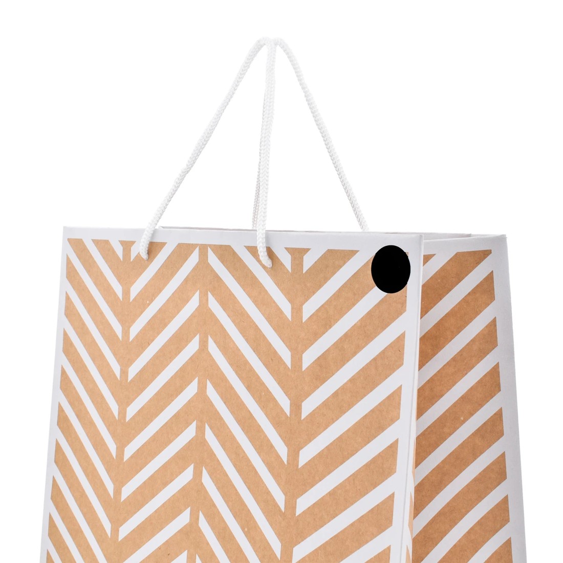 3 Hallmark Zigzag Kraft Gift Bag - Large, 3 of 3