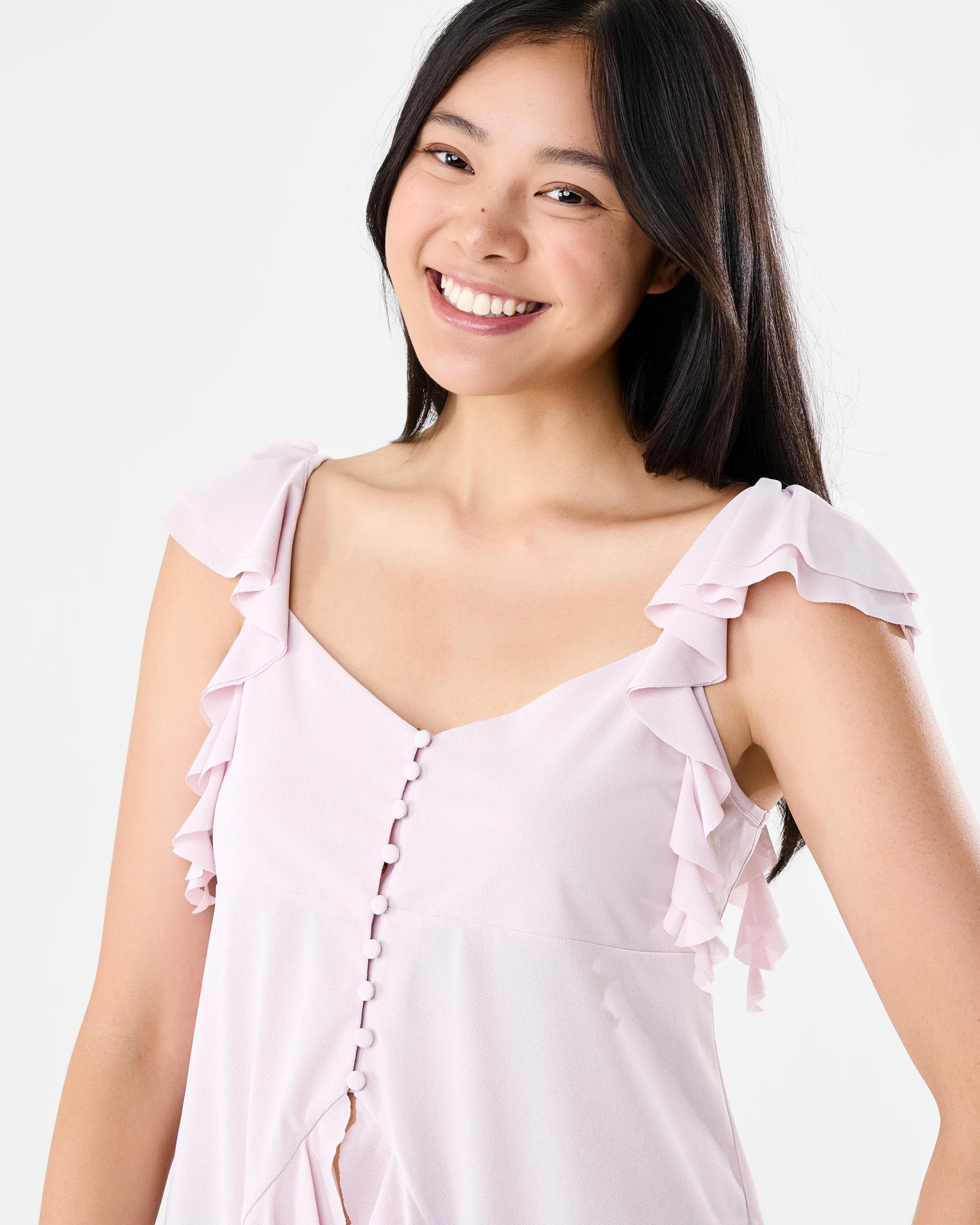 4 Sleeveless Ruffle Top Soft Prpl, 4 of 7