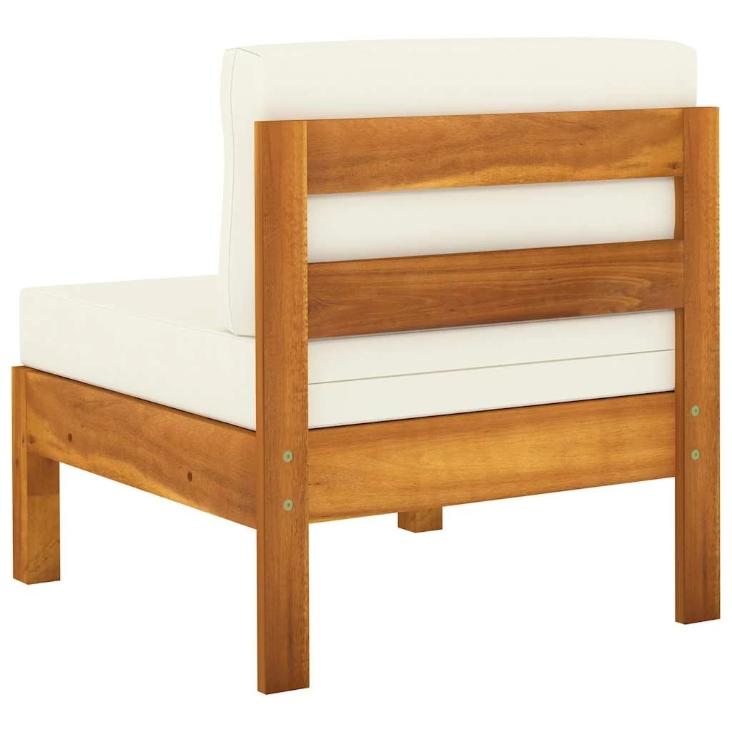 7 Vidaxl Garden Sofa Wooden Garden Sofa, Wooden Garden Sofas - White, 7 of 8