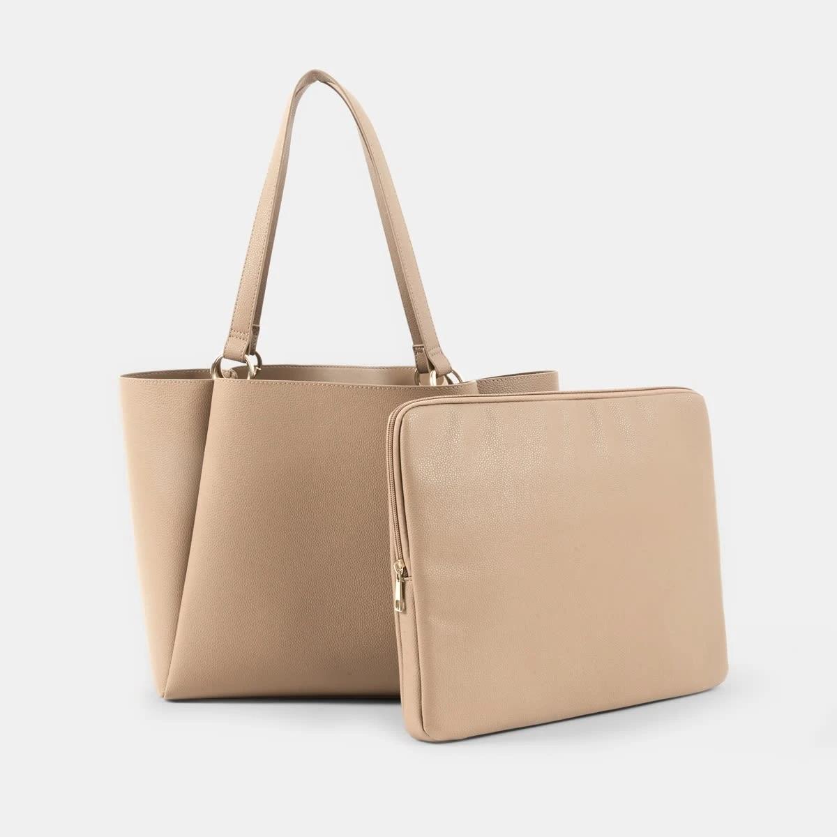 1 PU Tote Bag HAZELNUT LATTE, 1 of 5