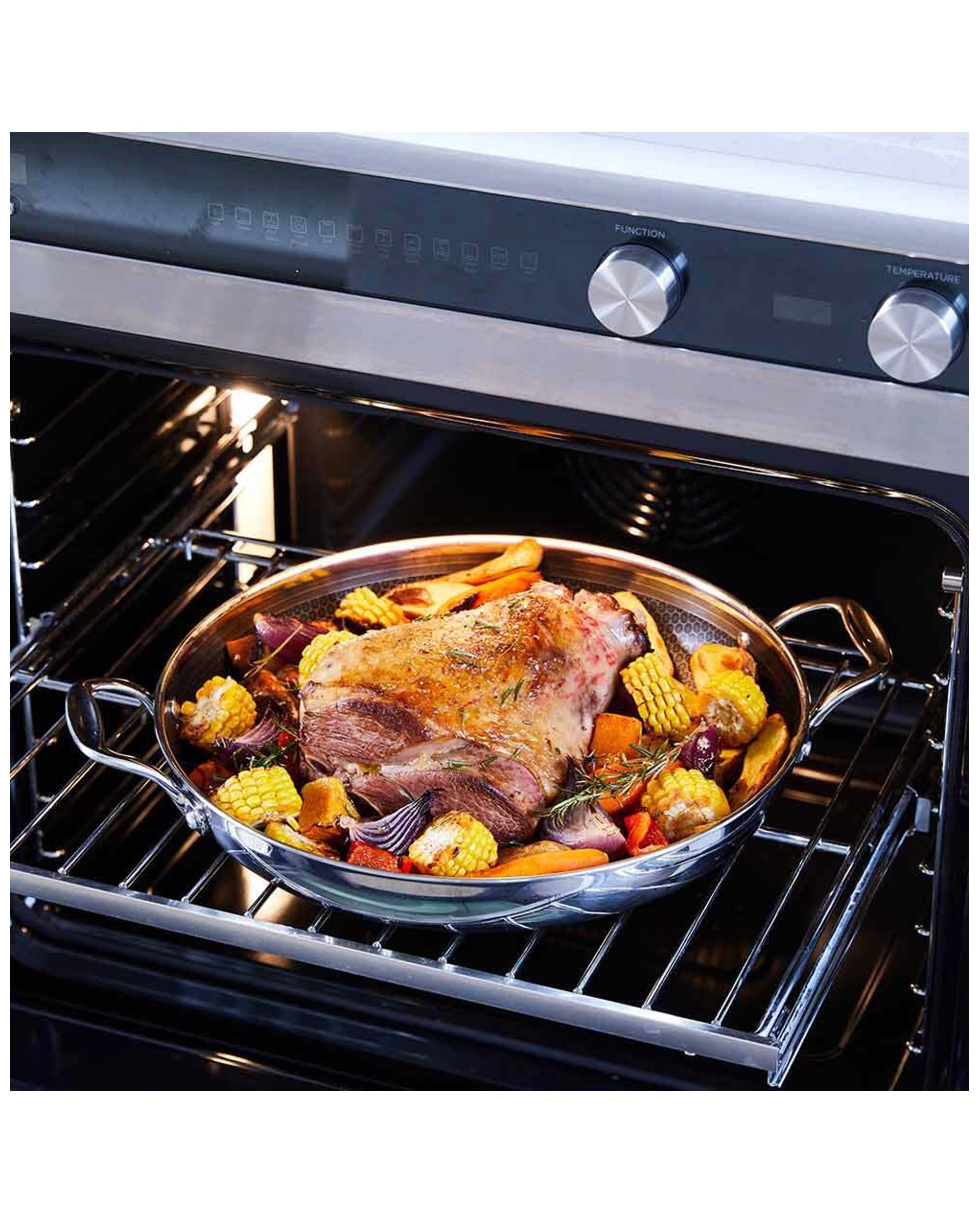 2 Stanley Rogers 36cm Matrix Induction/gas/electic Round Oven Safe Roasting Pan
 - Silver, 2 of 9