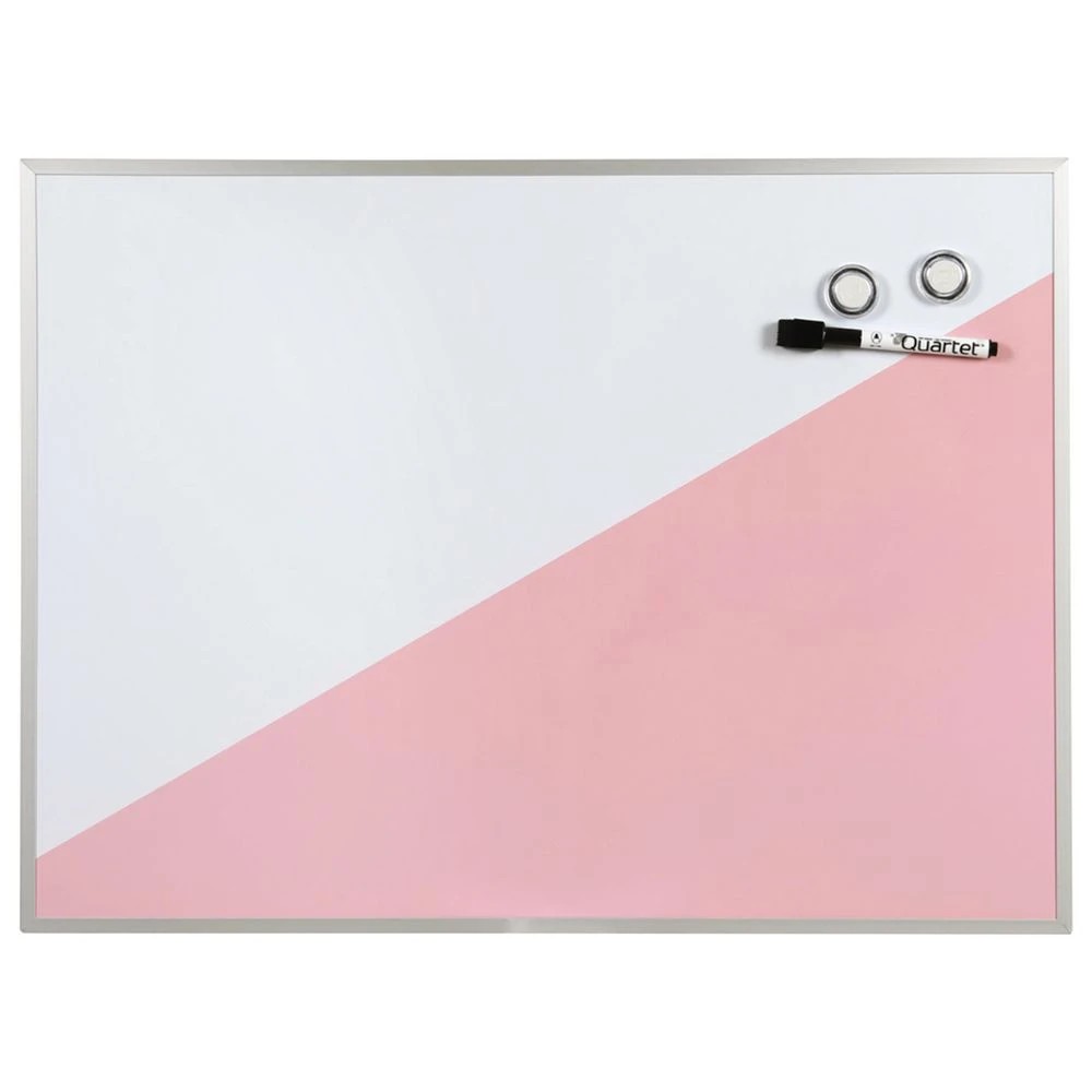 2 Quartet 580 x 430mm Geo Whiteboard Pink, 2 of 2