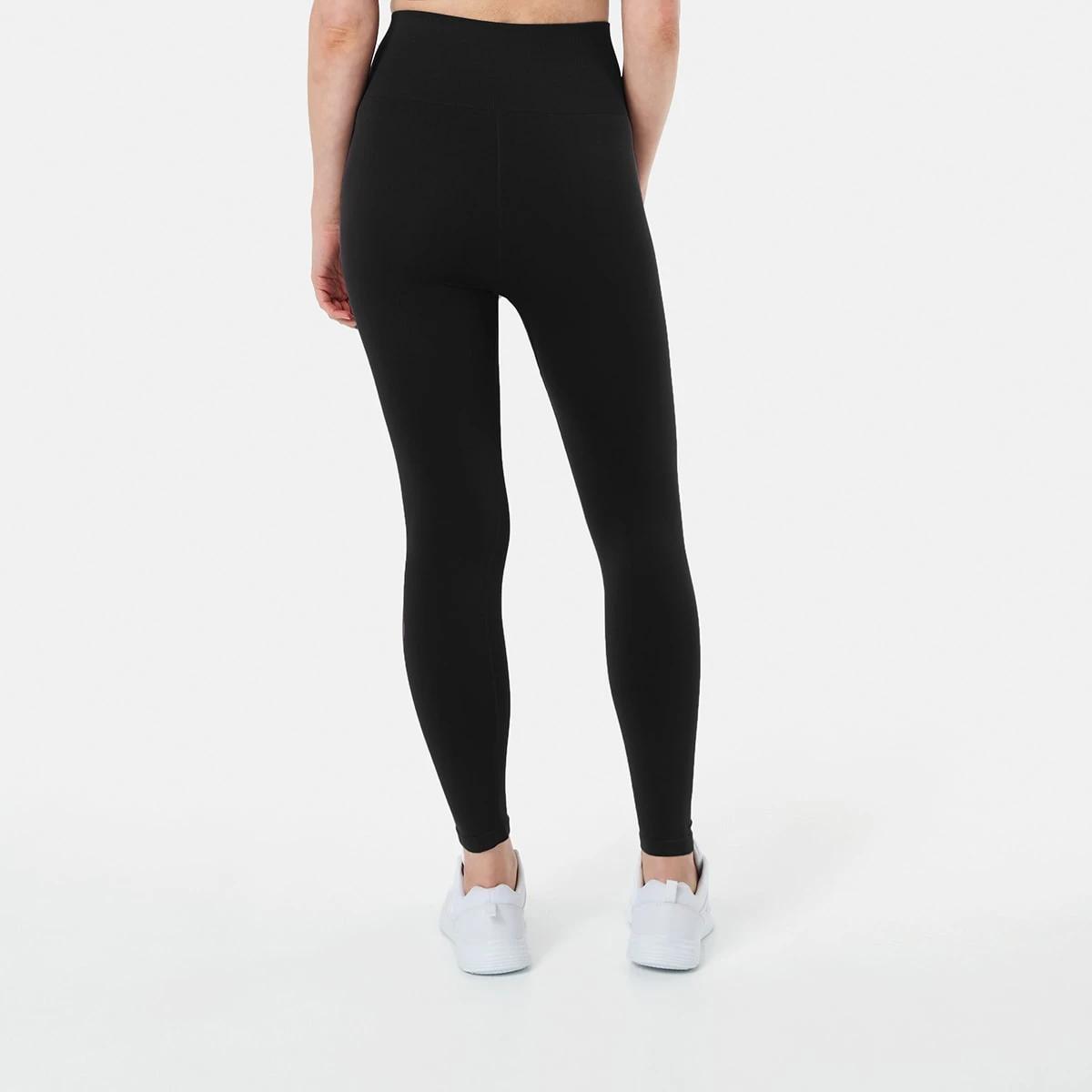 3 Active Womens Full Length Seamfree Table Studio Leggings Black, 3 of 5