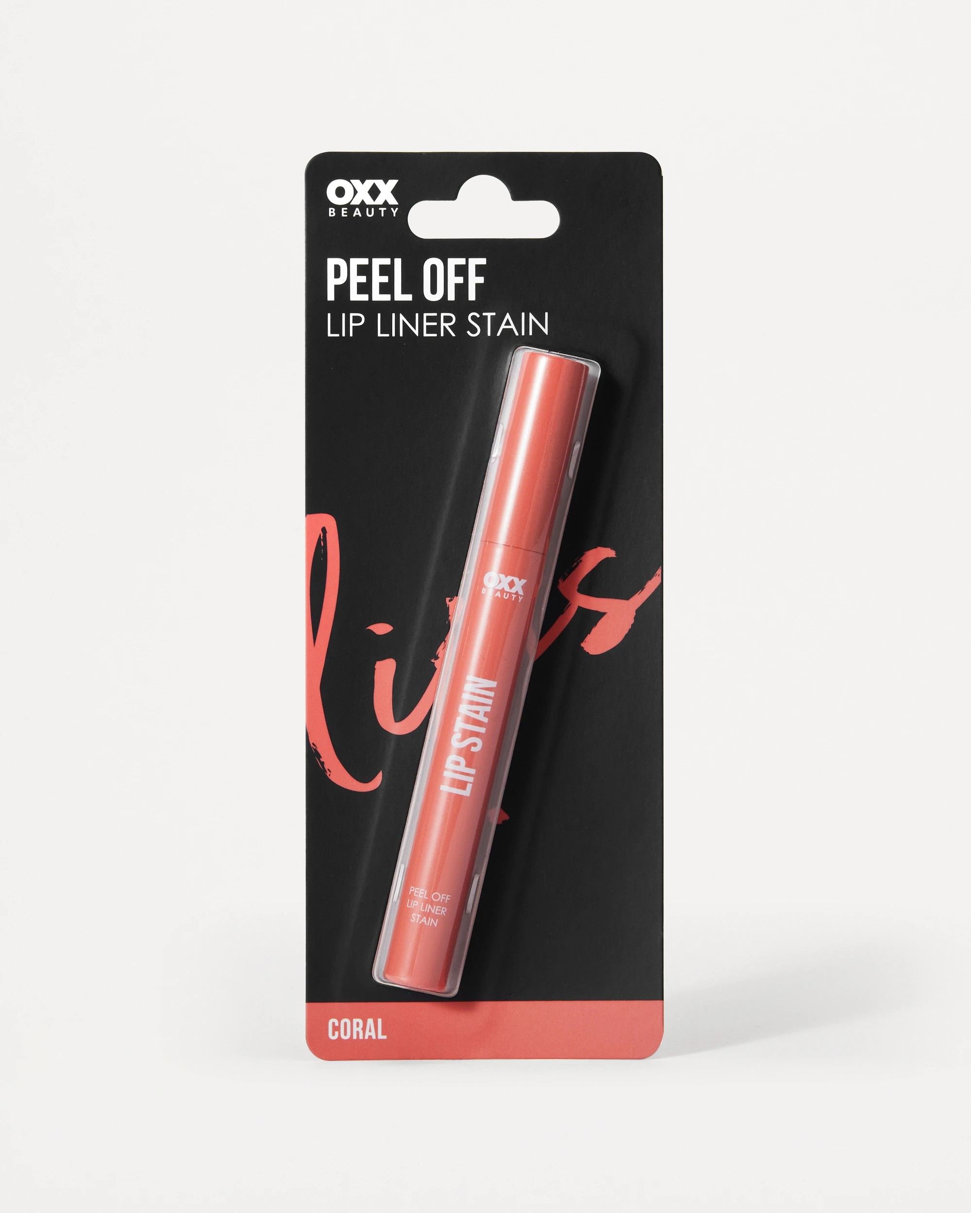 4 OXX Beauty Cosmetics Peel Off Lip Liner Stain - Coral, 4 of 5