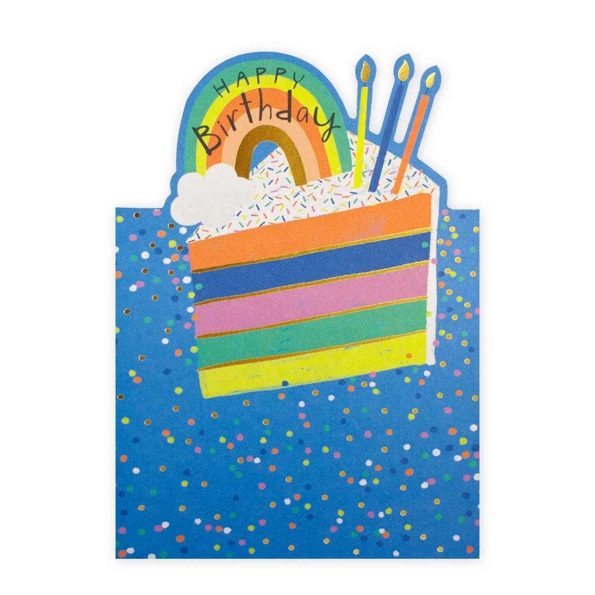 3 Connections from Hallmark Birthday Card - Rainbow Cake, 3 of 3