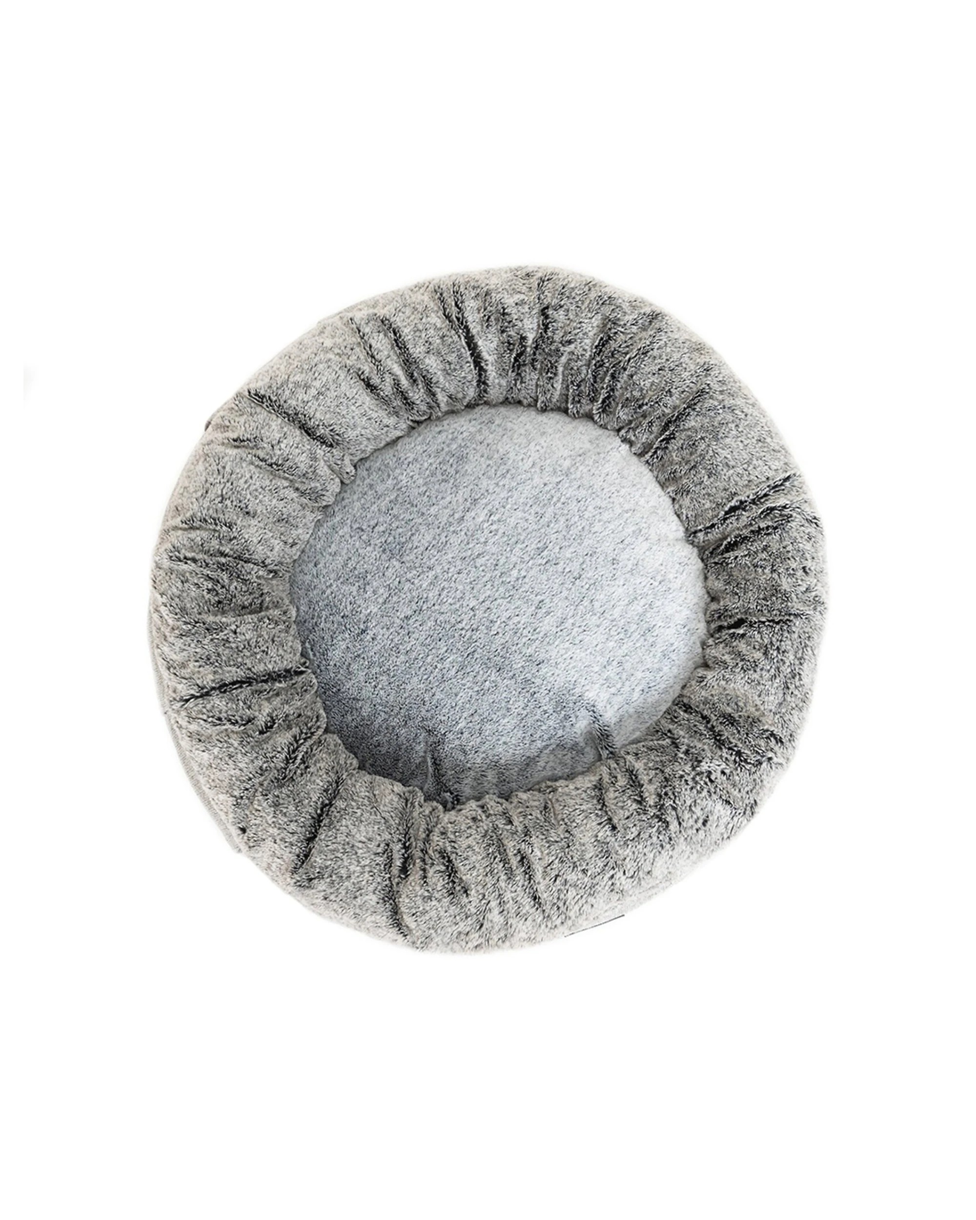 2 Superior Pet Goods Harley Dog Bed Faux Fur Vegan Machine Washable Small - Grey, 2 of 5