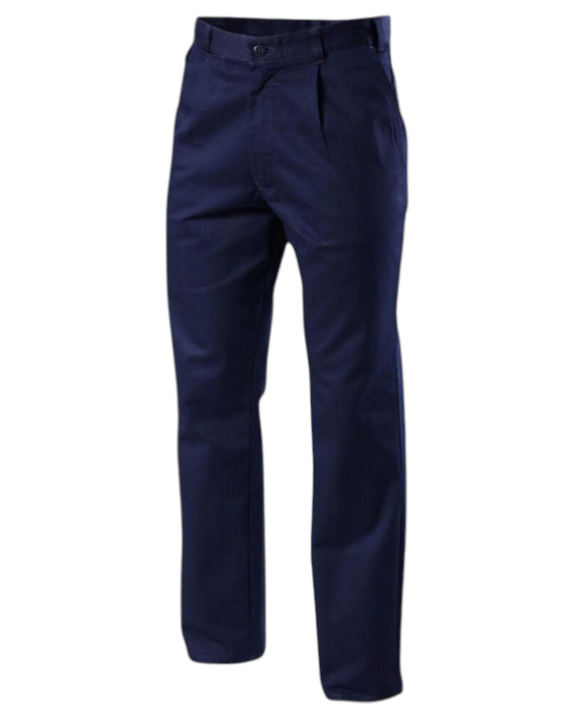1 Hard Yakka Mens Drill Work Pant Cotton Navy Pants Y02501 NAVY, 1 of 9