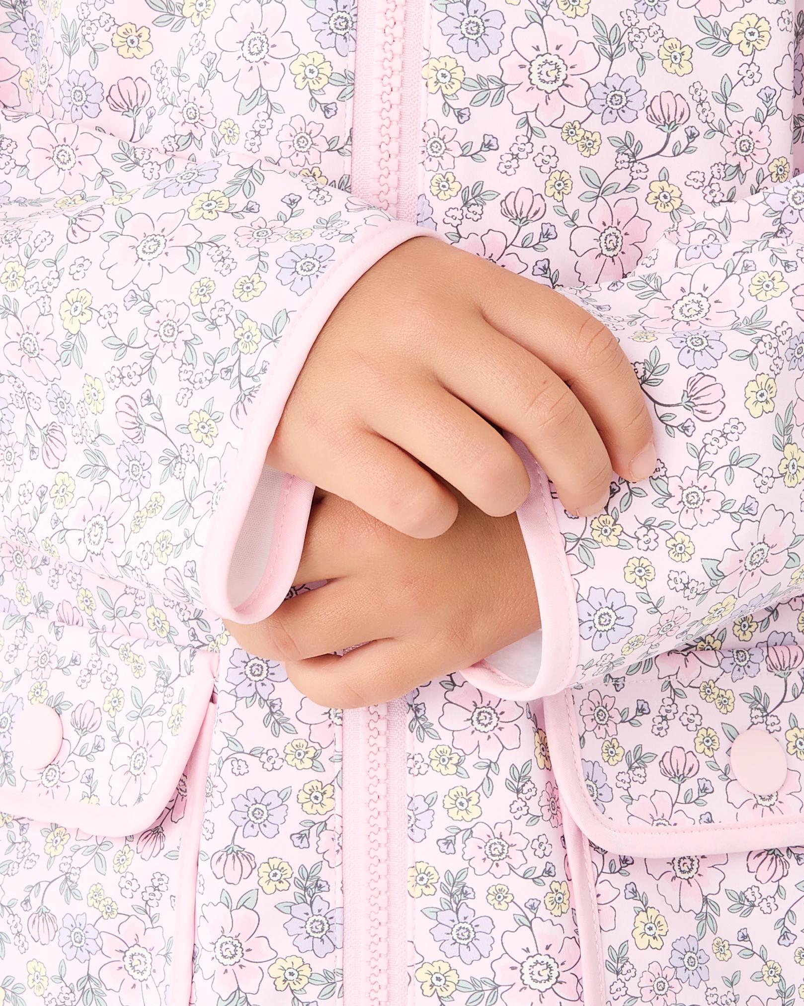 6 Print Rain Jacket Pink Florl, 6 of 8