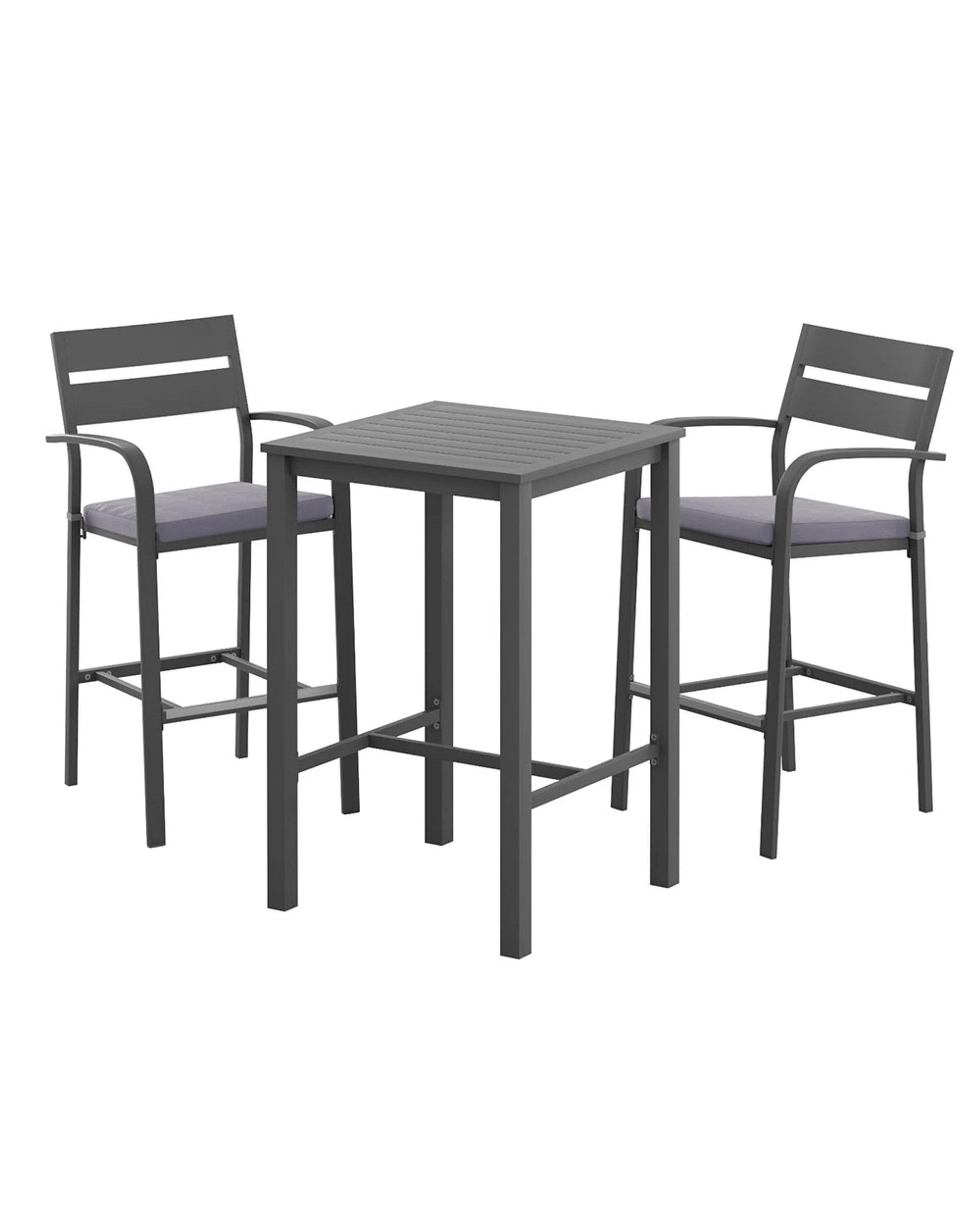 2 Gardeon 3pcs Outdoor Bar S
 - Black, 2 of 3
