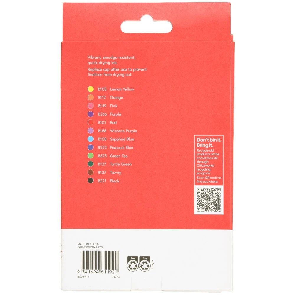 3 Born Art Fineliners Assorted 12 Pack, 3 of 3