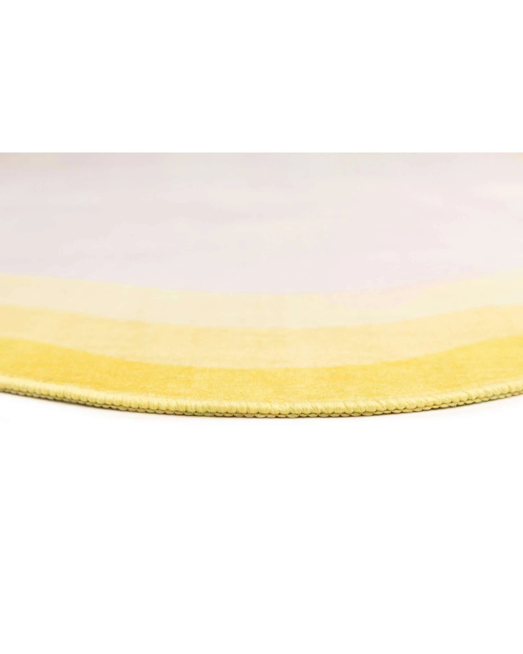 8 Loopsie Turi Tonal Scalloped Washable Rug-370cm x 270cm - Yellow, 8 of 8