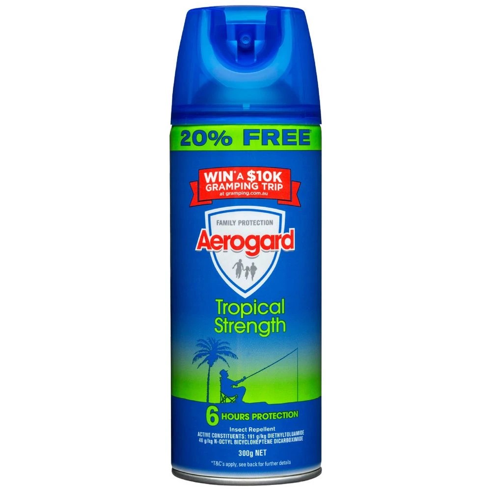 1 Aerogard Aerosol Tropical Strength 300g, 1 of 1
