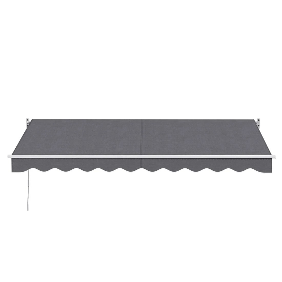 3 Instahut Retractable Folding Arm Awning Manual Sunshade 4.5Mx3M - Grey, 3 of 6