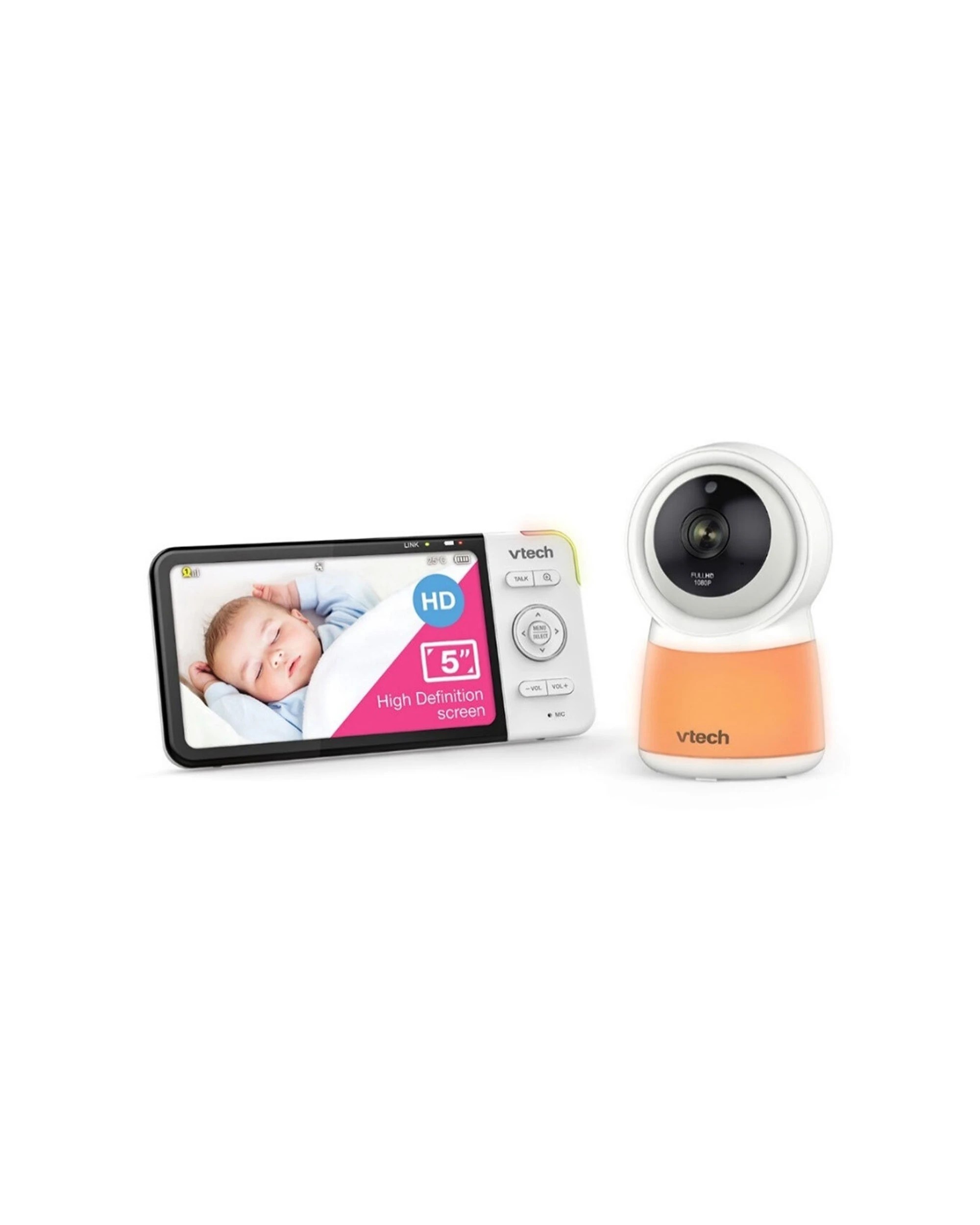 1 VTech RM5754HDV2 5” Smart HD Video Baby Monitor with Remote Access
 - white, 1 of 3
