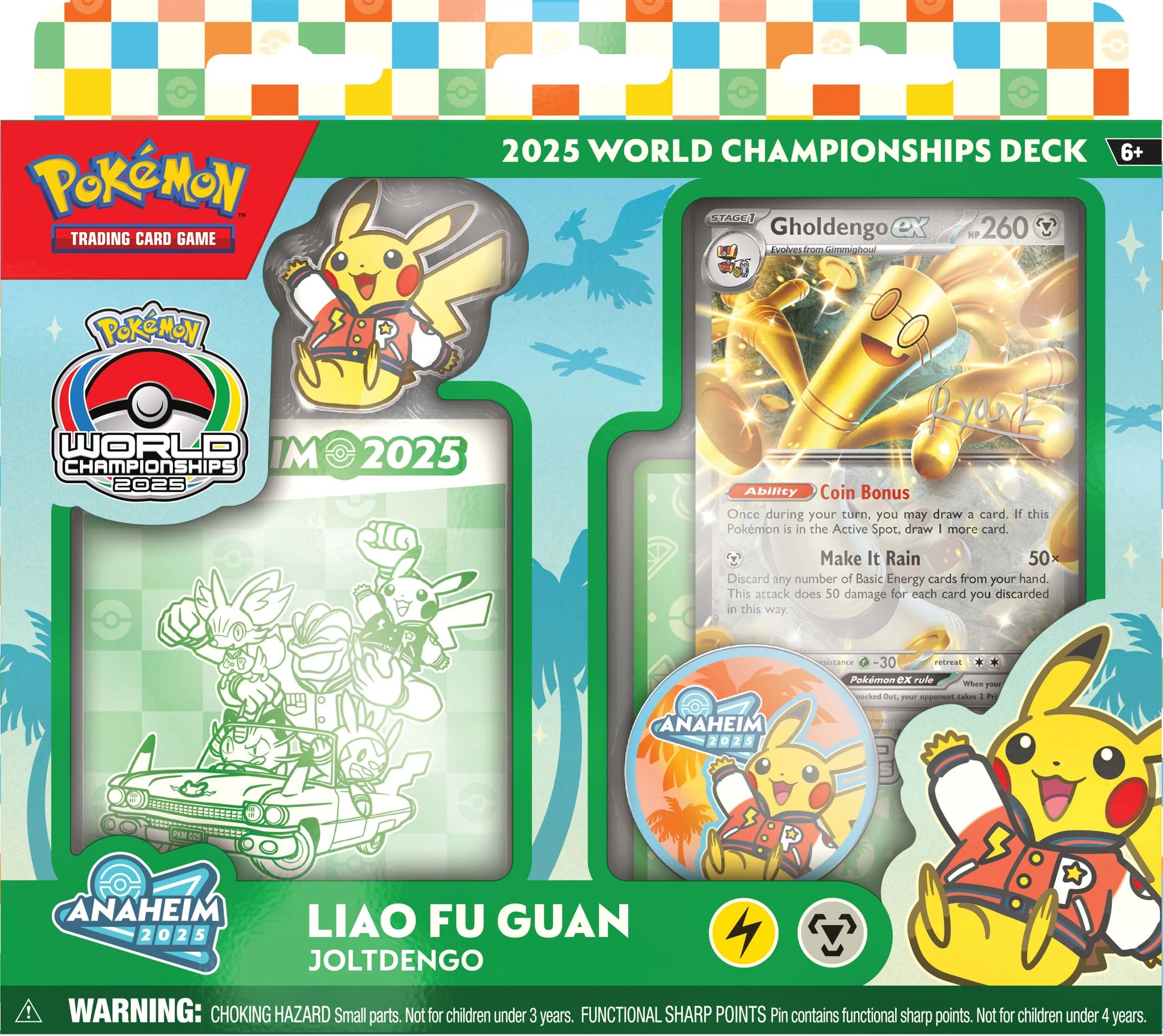 3 Pokemon Trading Card Game: 2025 World Championships Deck - Assorted, 3 of 10