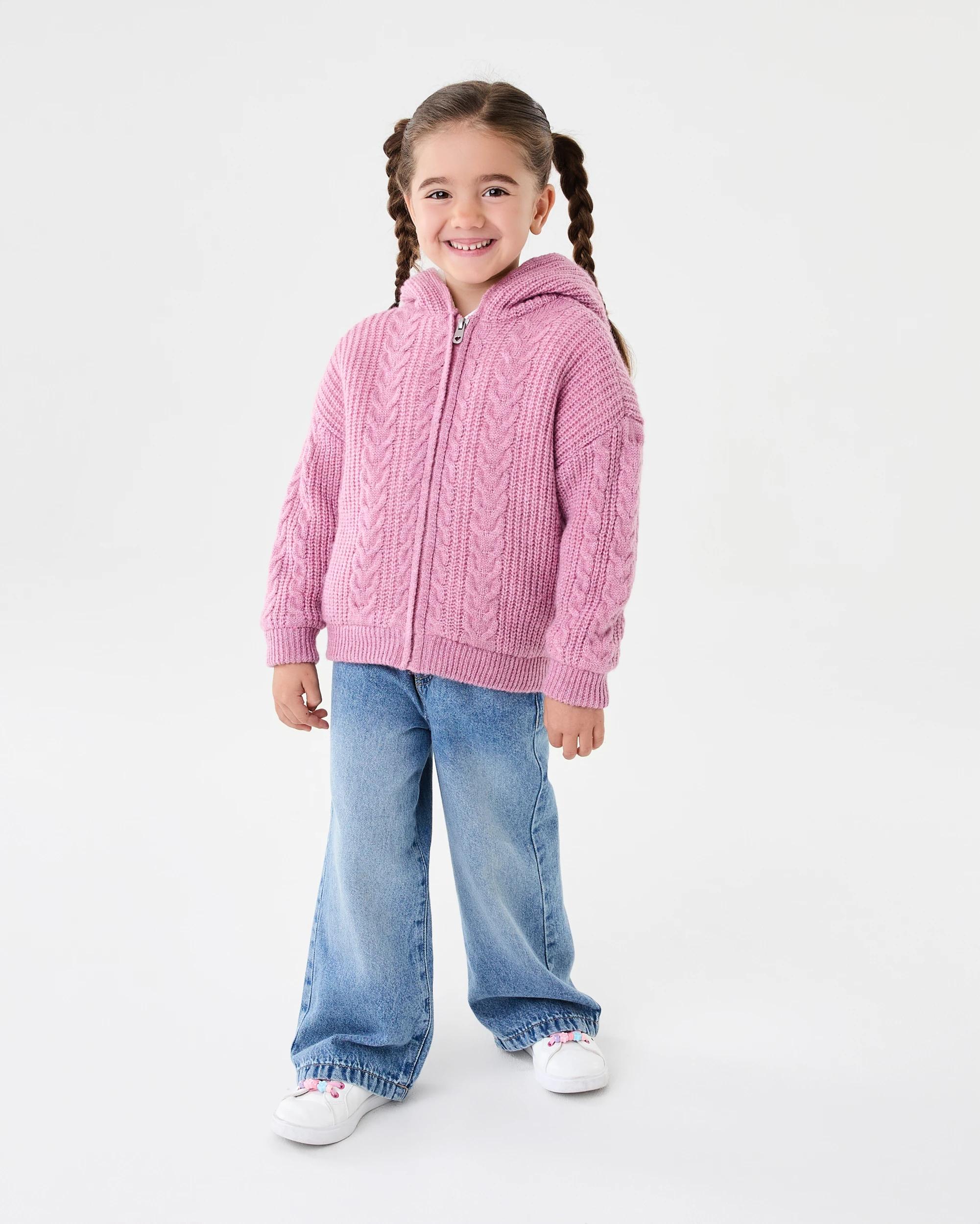 7 Sherpa Lined Cardigan Dust Rose, 7 of 7