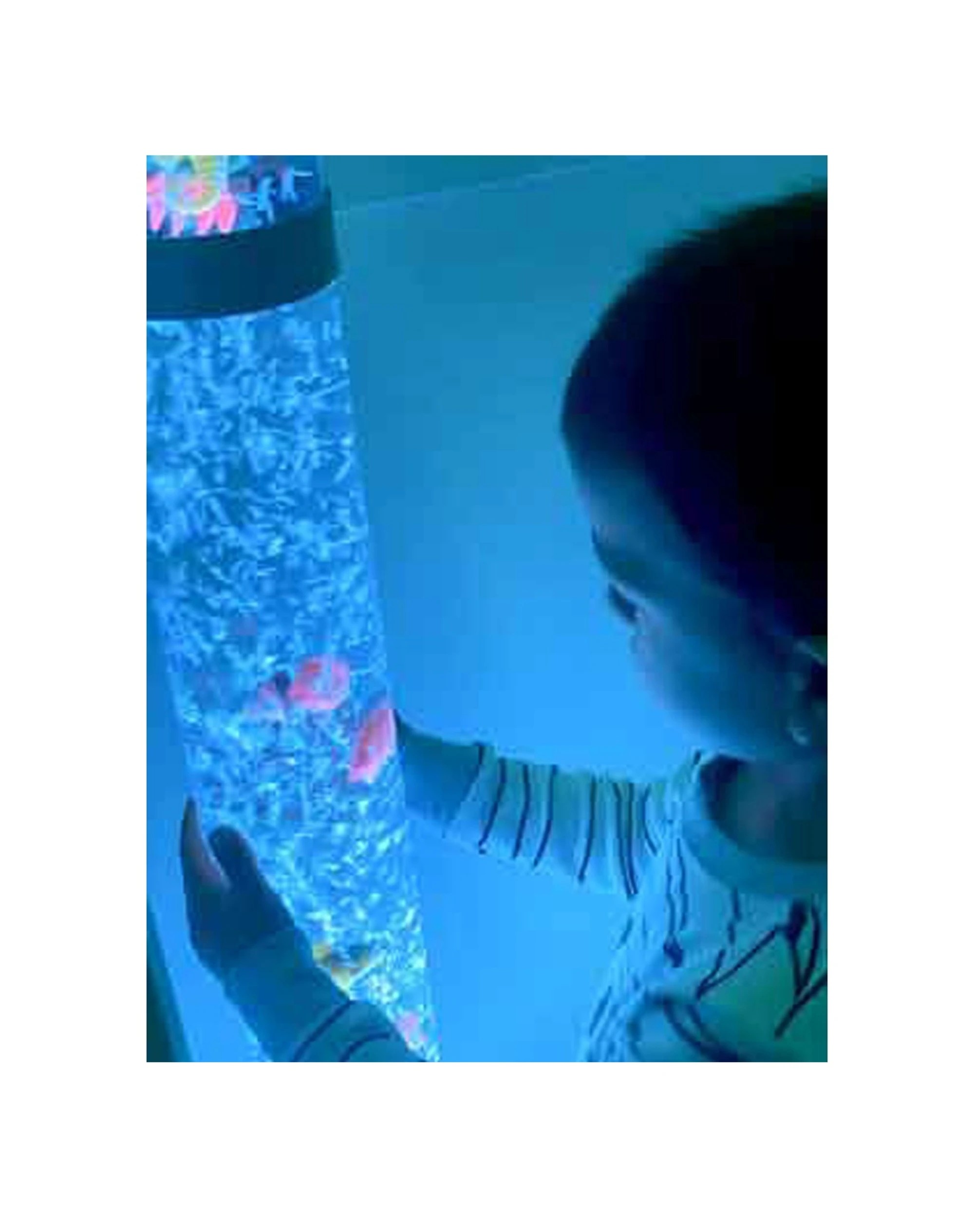 2 LMD Bubbling Kids Novelty Fish Aquarium Bedroom Tall Night Light Lava Lamp Set - Multi, 2 of 2