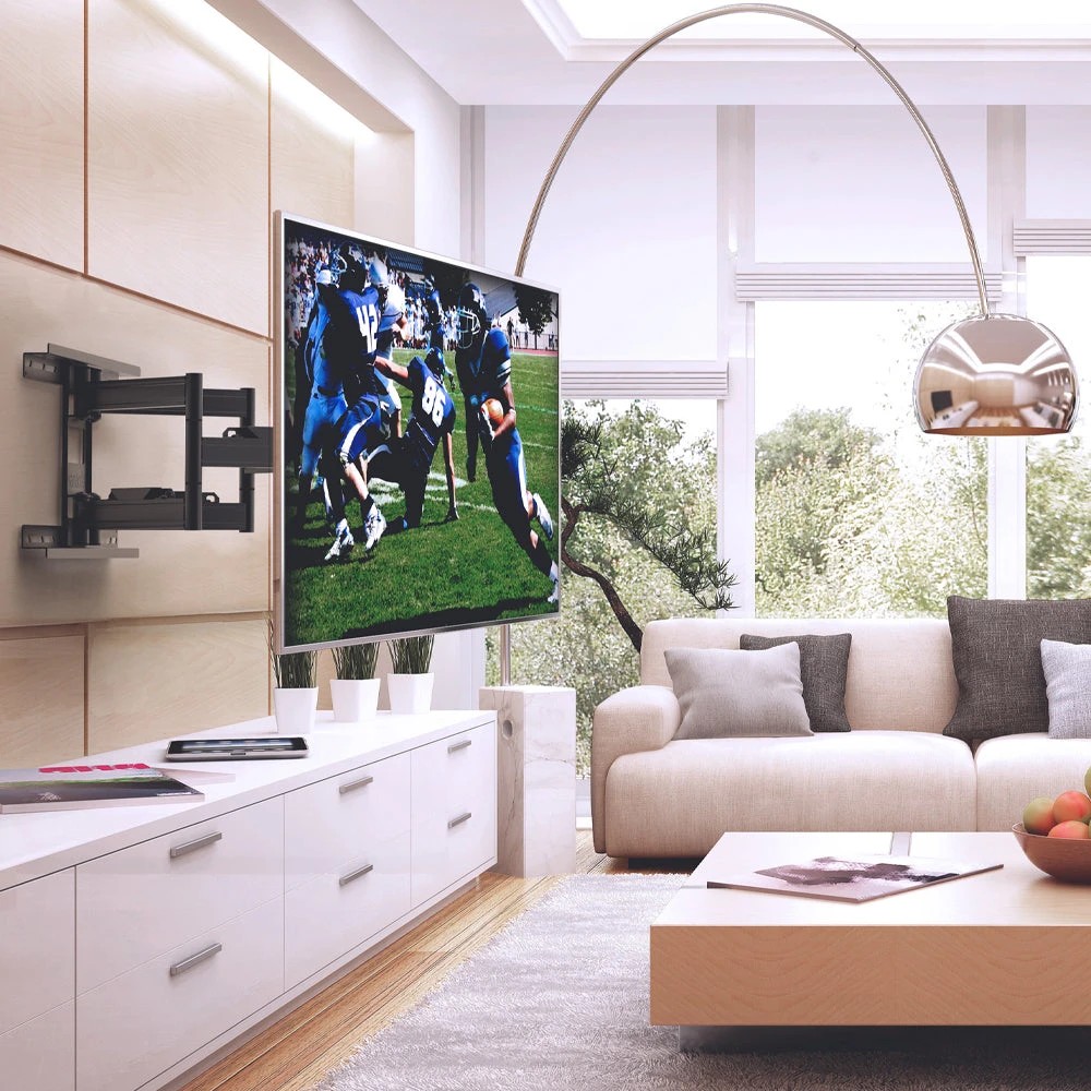 3 Kanto PDX650 Full Motion TV Wall Mount for 37" - 90" TVs, Black - Black, 3 of 6