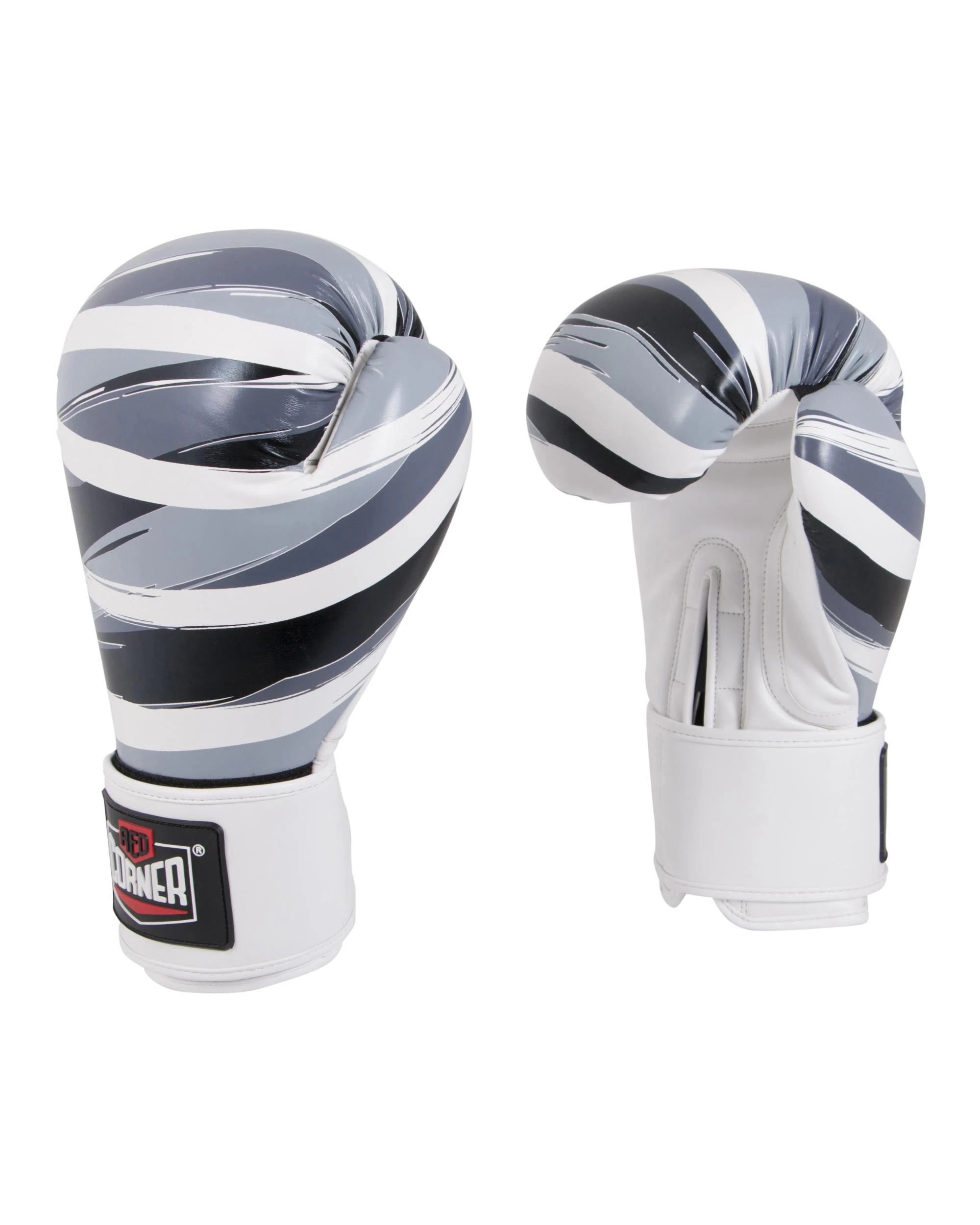 1 Red Corner Boxing Womens Sparring Boxing Gloves - Stripes Black, 1 of 4