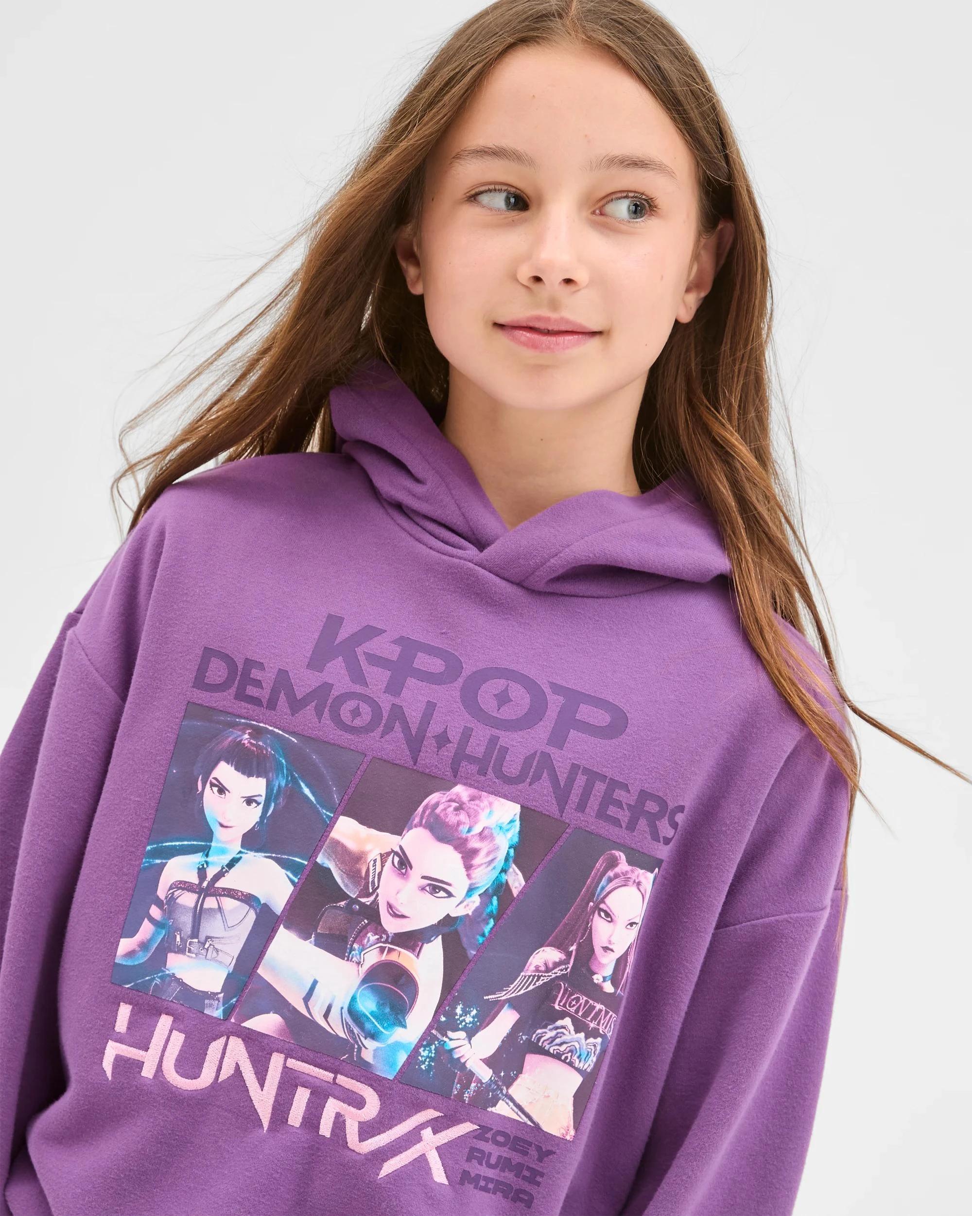 5 KPop Demon Hunters Huntrix Hoodie PURPLE, 5 of 7