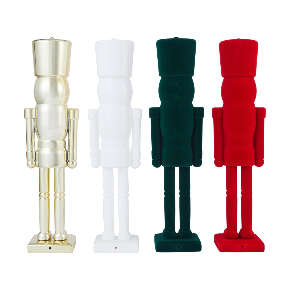 3 Metallic/Flocked/White Nutcracker - Assorted, 3 of 8