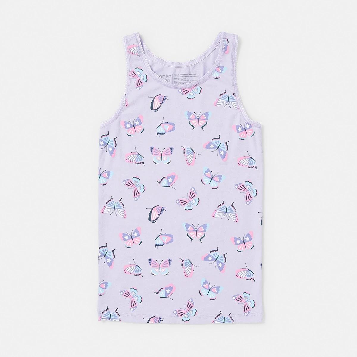 5 3 Pack Super Soft Singlets Butterfly, 5 of 9