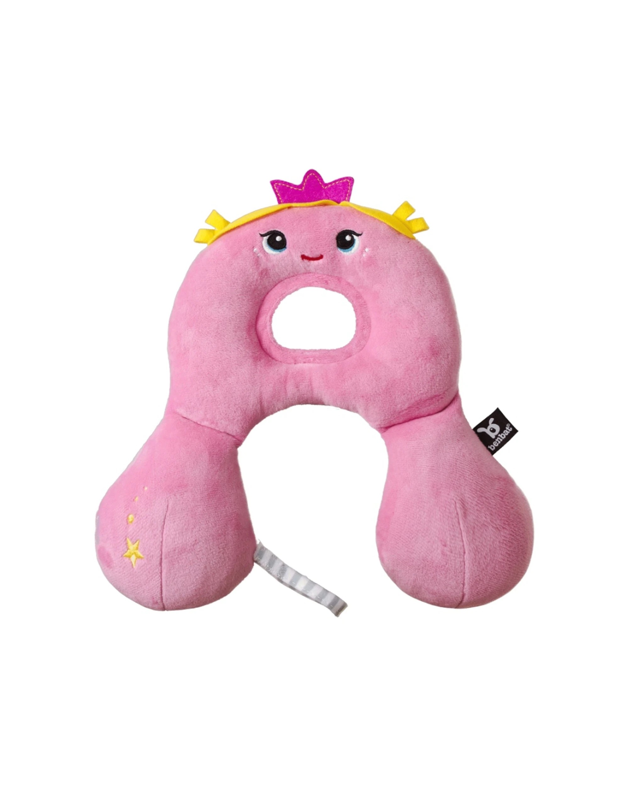 1 Benbat Infant Baby Travel Pillow With Neck Support Princess - Pink, 1 of 3